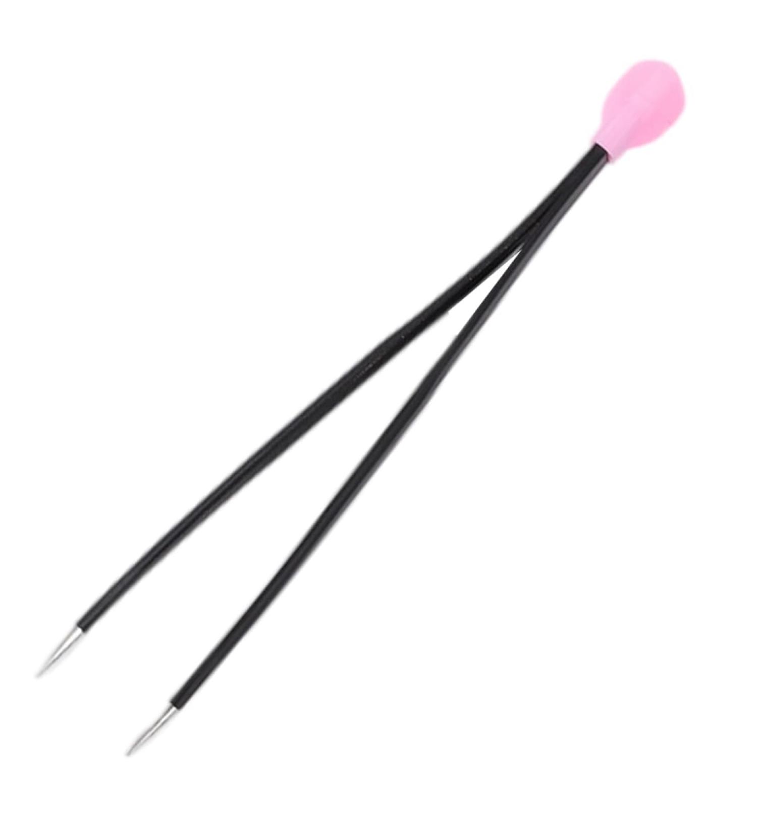 Nail Tweezers Double Sided Nail Art Sticker Silicone Press Rhinestone Picker Nippers Black Brushes - Buy Online on GoSupps.com