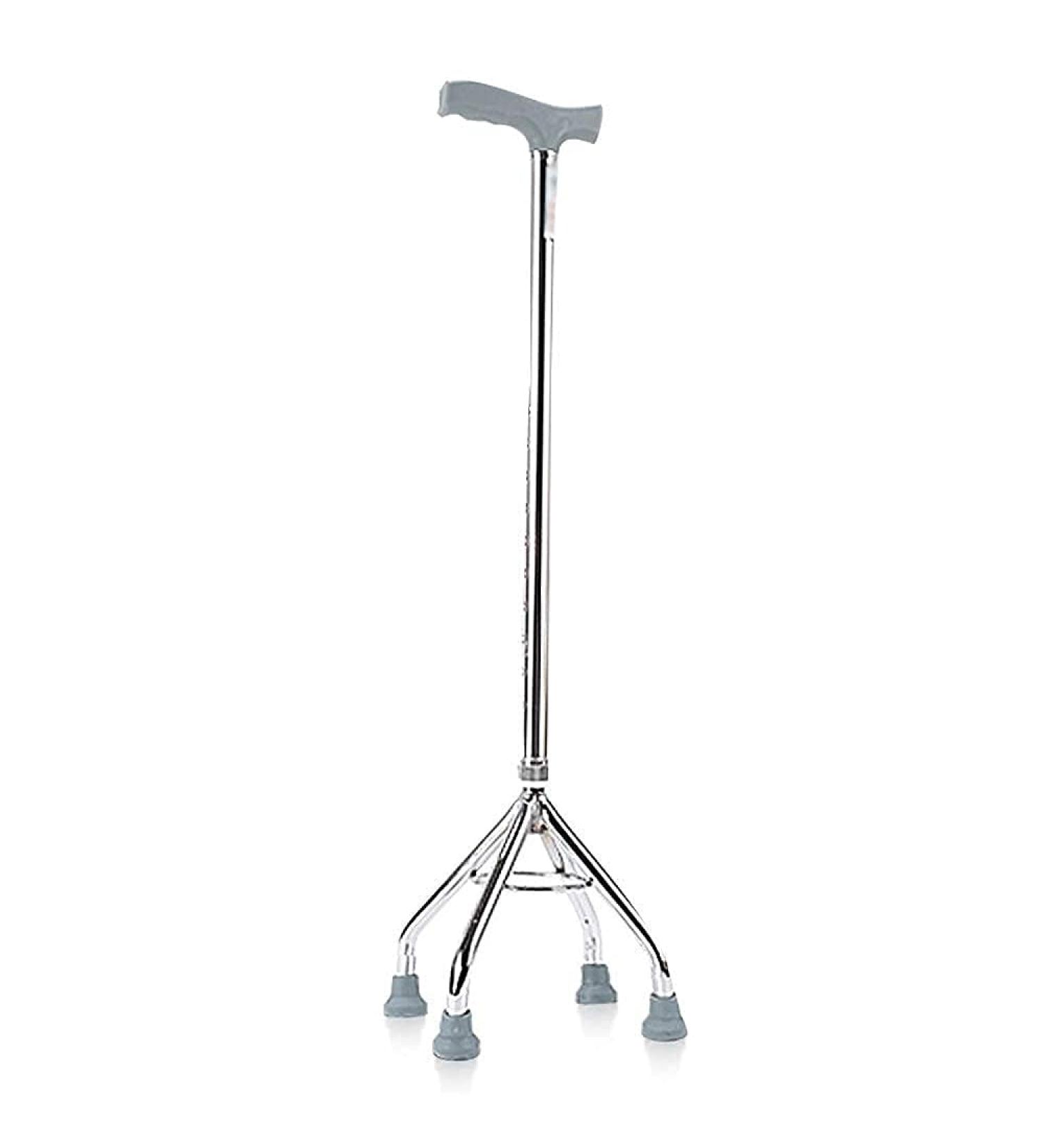 Four Corner Crutches Anti-Slip Stainless Steel Telescopic Walking Sticks for Elderly Suitable for The elderlywalking Stick Elegant - Buy Online on GoSupps.com