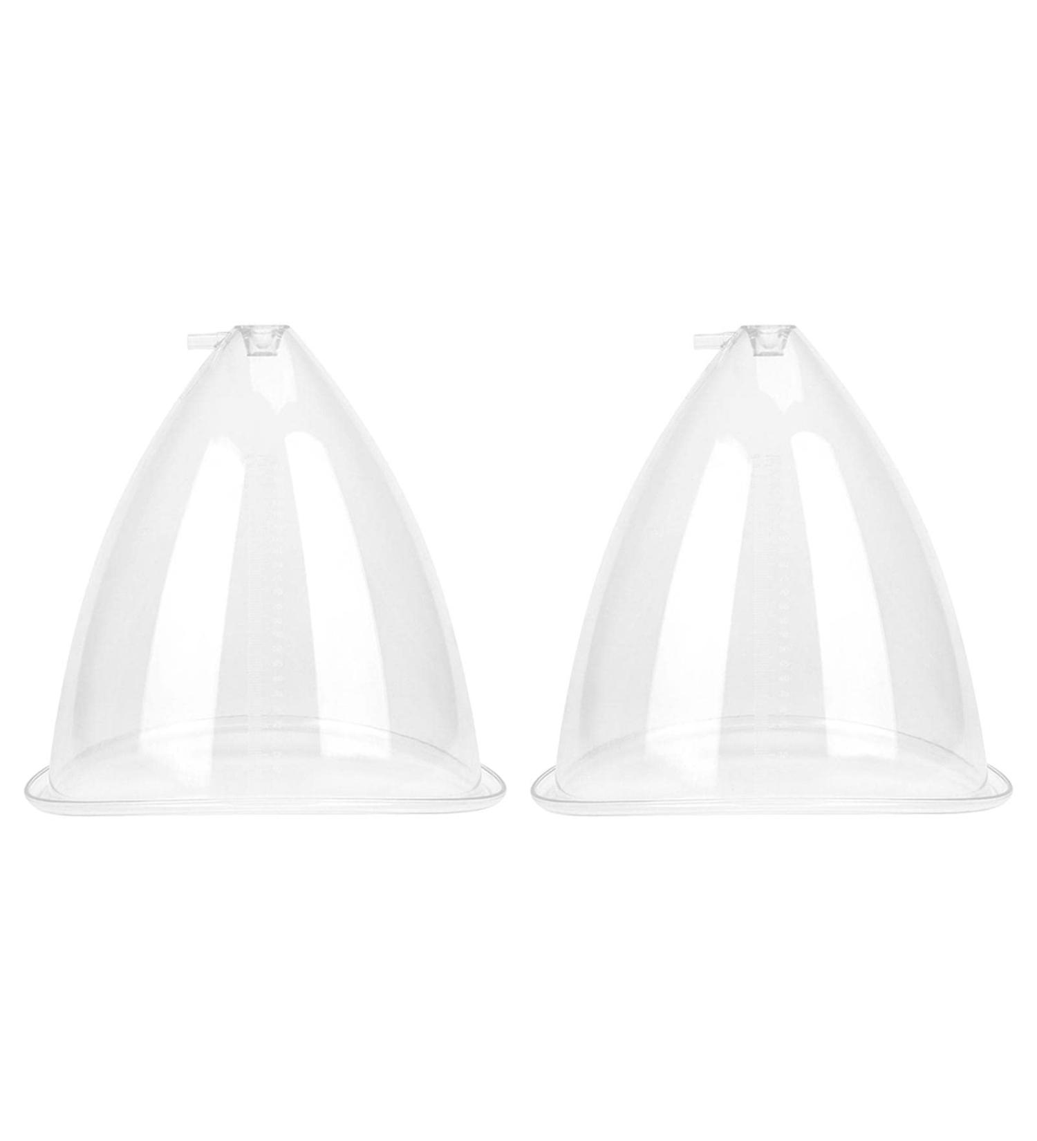 Buy 2 x Lifting Cups 150ml/180ml - Breast Enlargement & Buttock Lift Body Massage - Transparent White - Buy Online on GoSupps.com