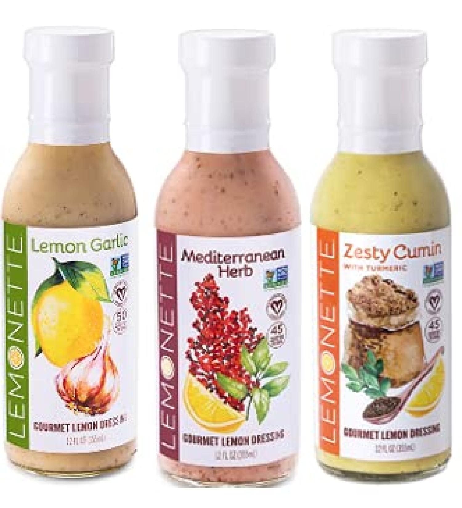 Buy Lemonette Gourmet Lemon Dressing - Creamy Italian, 12 fl oz (355 ml) - Zesty Flavor for Salads & Dishes - Buy Online on GoSupps.com