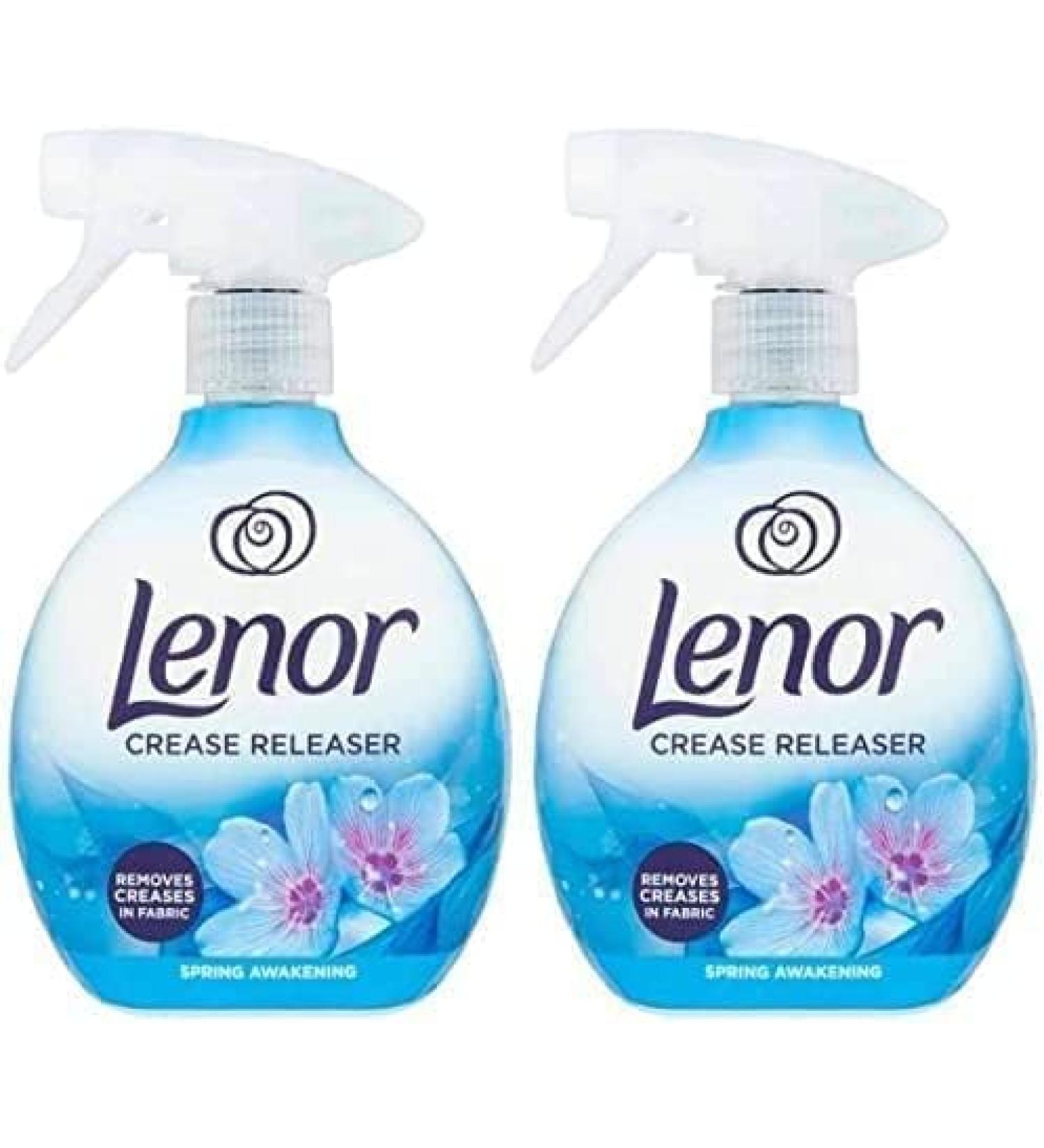 Lenor Crease Releaser Spray Removes Creases in Fabric. Spring Awakening Scent Twin Pack 2 x 500ml - Buy Online on GoSupps.com