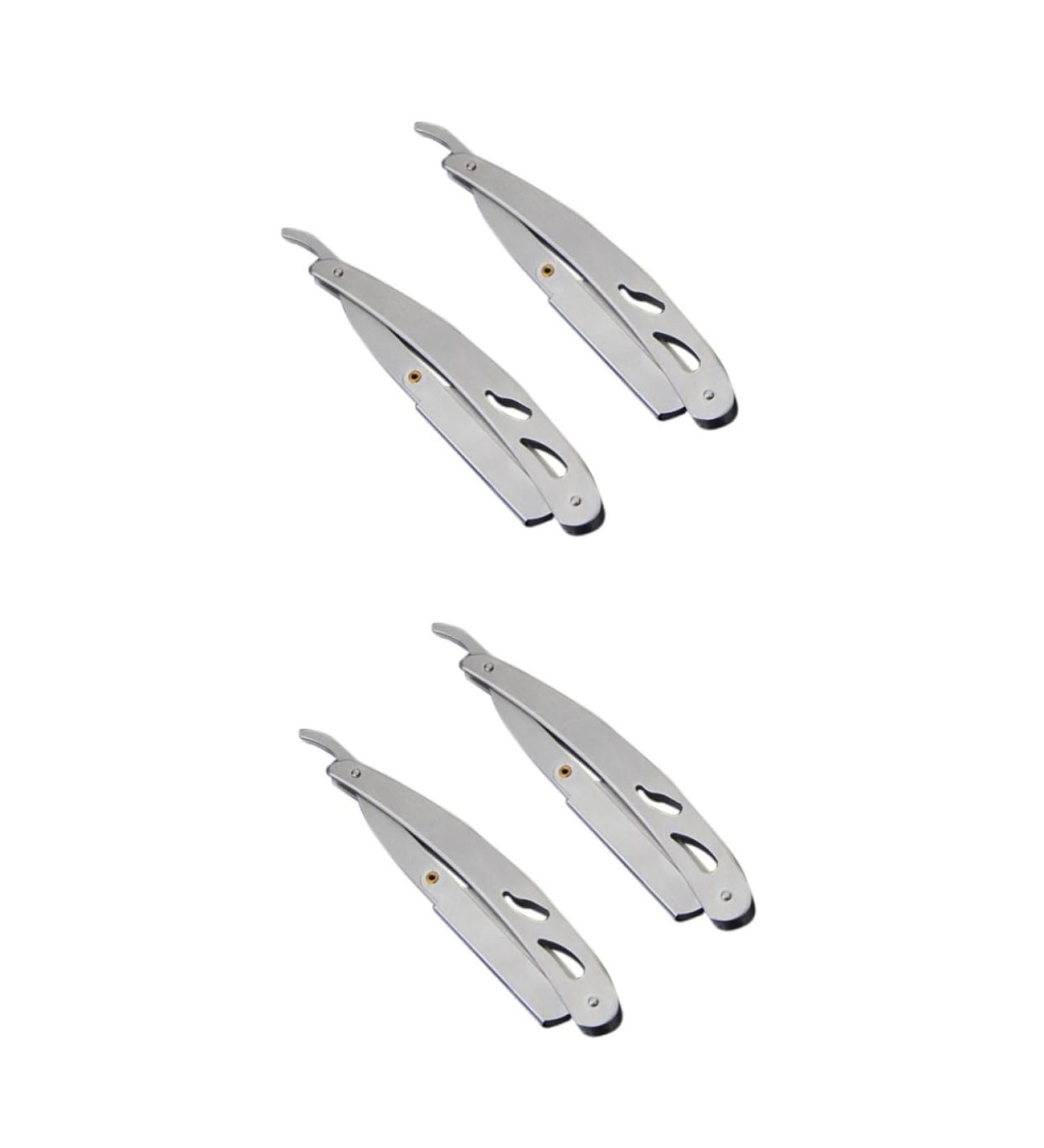 Buy Cabilock Vintage Razor Blade Holder - 4 Piece Stainless Steel Set | Perfect Father's Day Gift for Men - Buy Online on GoSupps.com