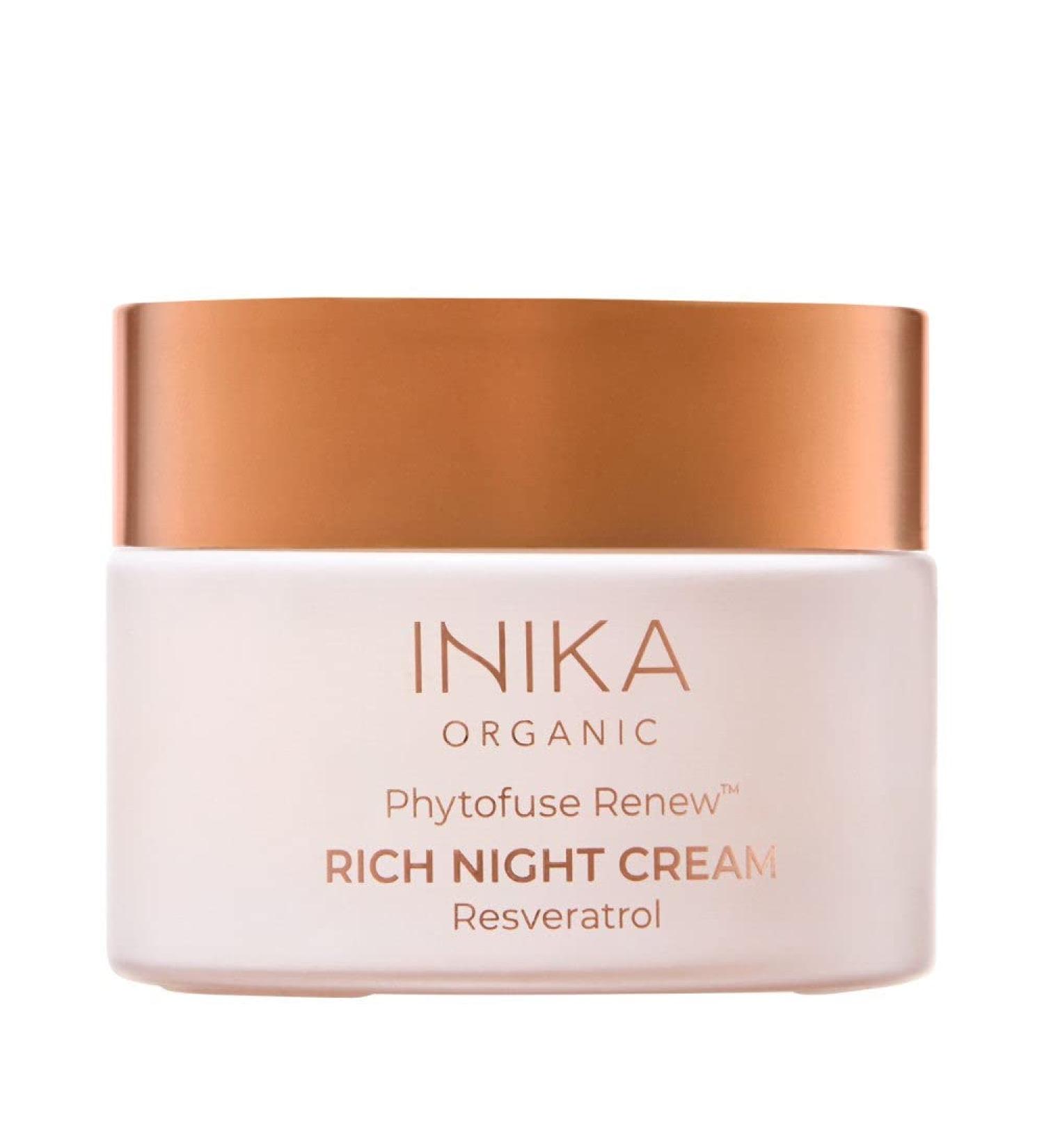 INIKA Organic Phytofuse Renew Rich Night Cream - Hydrating Anti-Aging Formula | Buy Internationally - Buy Online on GoSupps.com