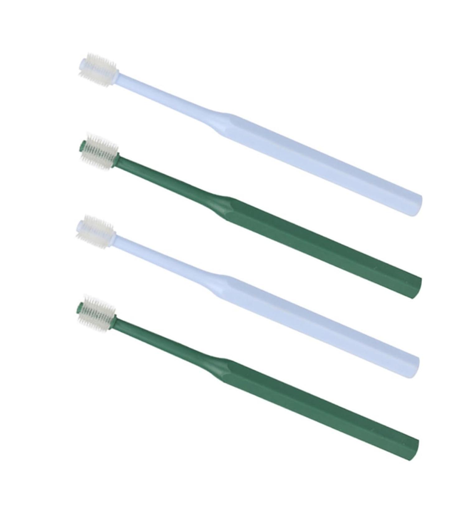 WOONEKY 4pcs Toothbrush Kitten Supplies Pet Oral Care Brush off Cats Dog Toothpaste Plastic - Buy Online on GoSupps.com