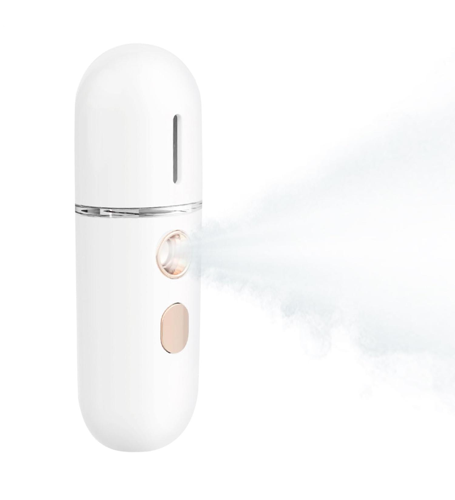 Vaporisateur Visage | Ionisateur Vapeur Nano - Vaporisateur Portable Hydratant pour Maquillage Quotidien et Transport Blanc - Buy Online on GoSupps.com