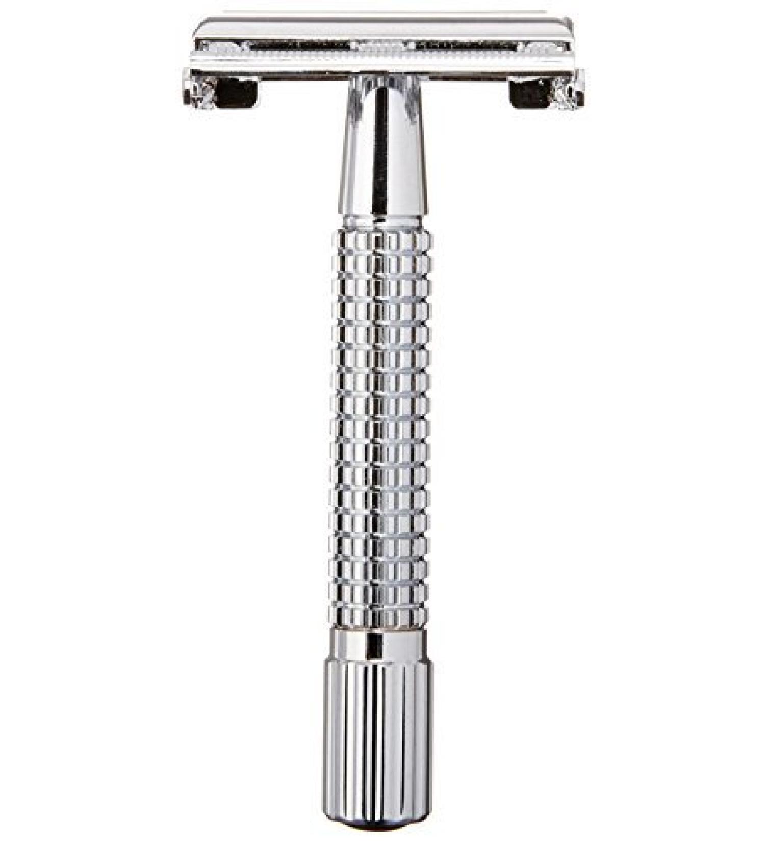 B/A/S/K/E/T Double Blade Razor - Chrome Plated | Premium Quality Shaving Tool for Men | International Shipping Available - Buy Online on GoSupps.com