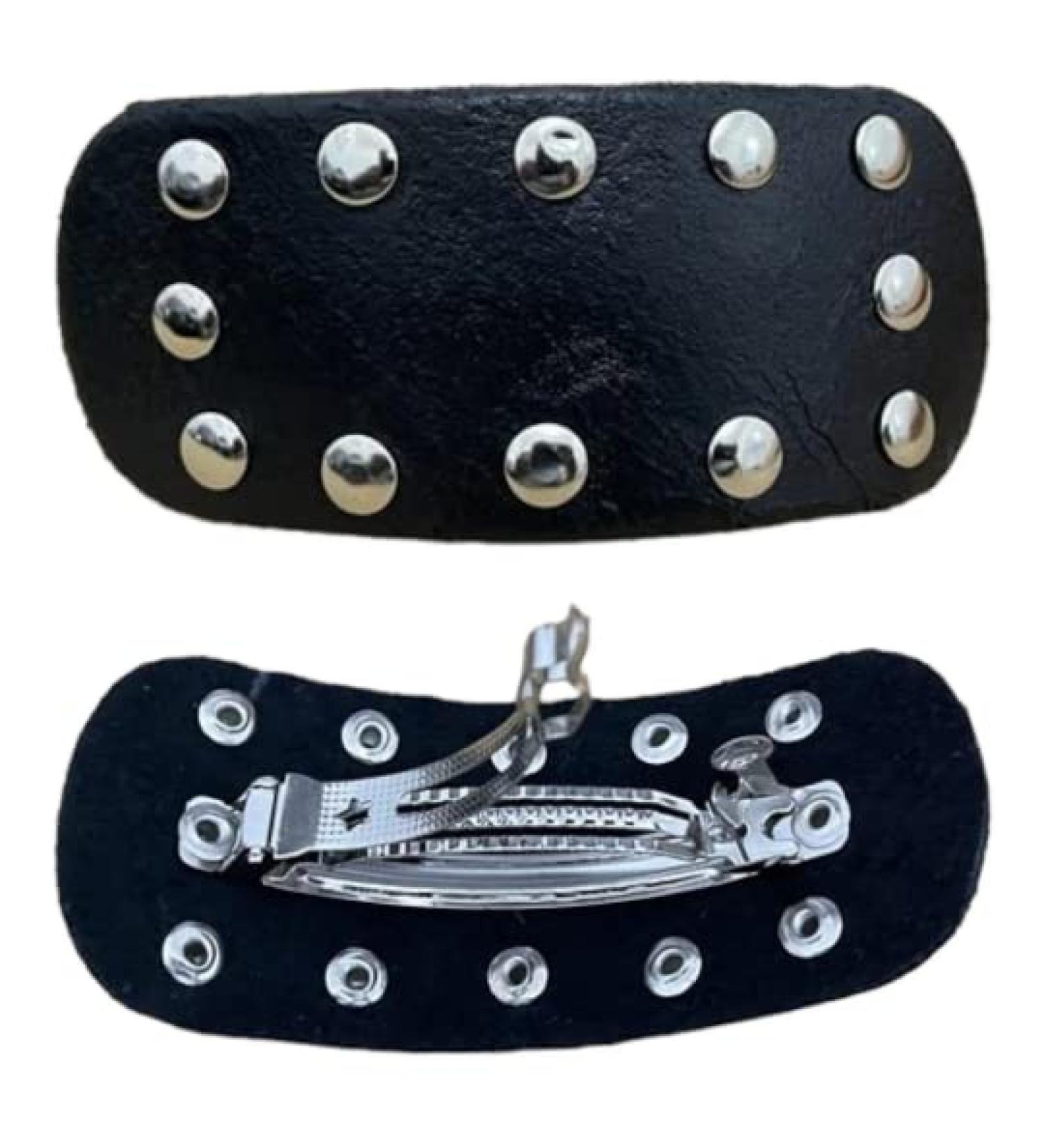 Real leather studded Hair cacher/clip - Buy Online on GoSupps.com