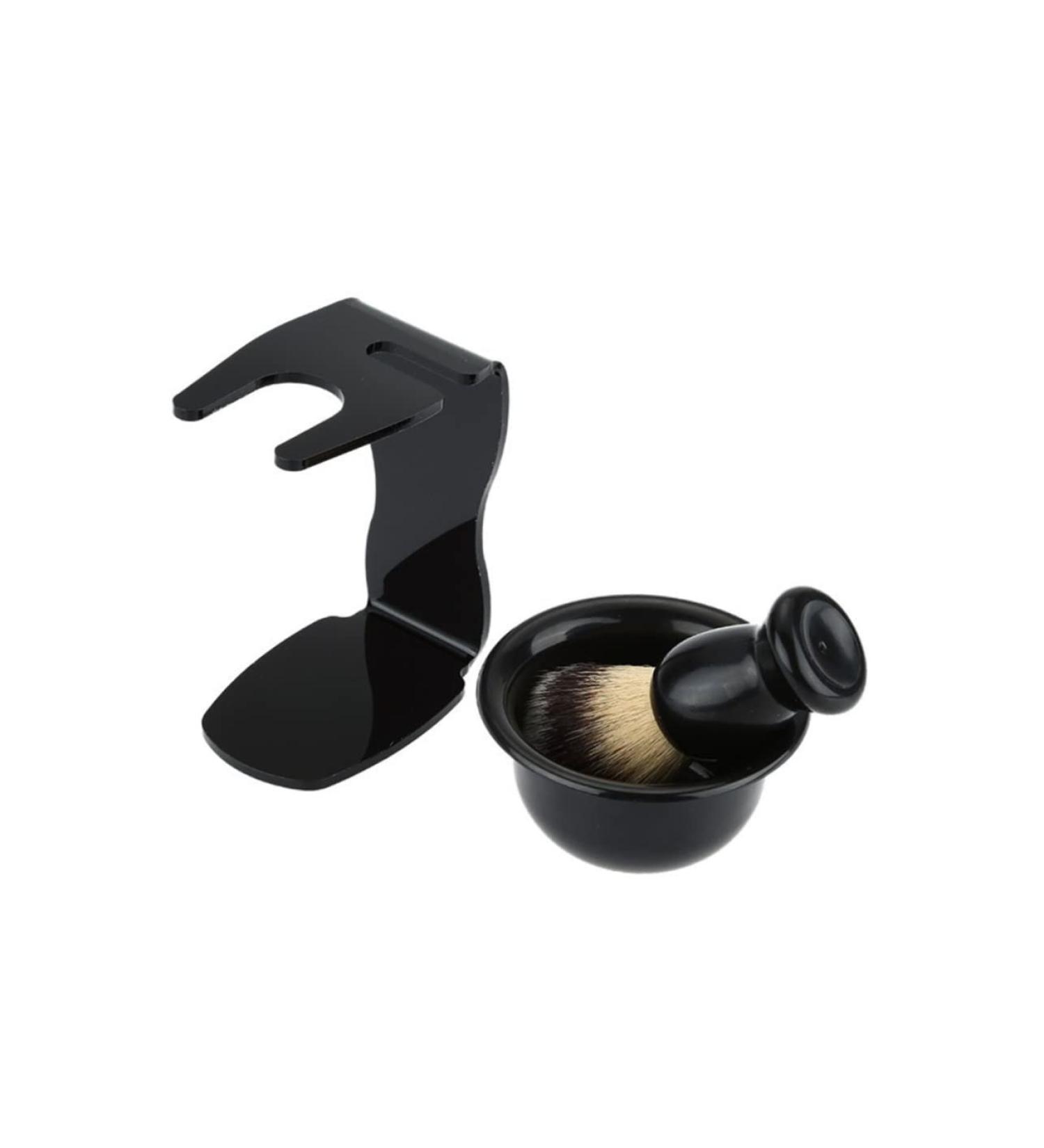 Minkissy Grooming Kit for Men - Shaving Set with Stand Bowl Razor Brush & Earphone Dish Rack - Perfect Shave Accessories - Buy Online on GoSupps.com