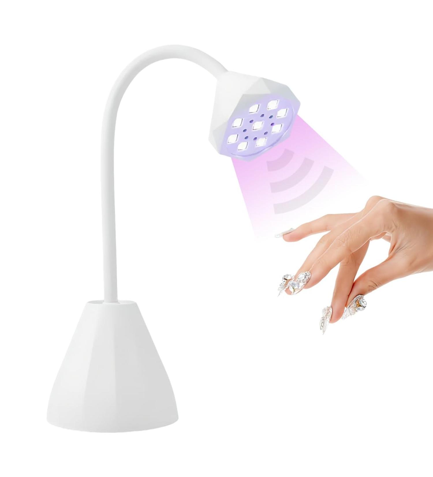 UV LED Nail Lamp with Smart Sensor | Portable Cordless Mini Dryer for Quick Gel Polish Curing - Perfect for Home & Salon Use - Buy Online on GoSupps.com