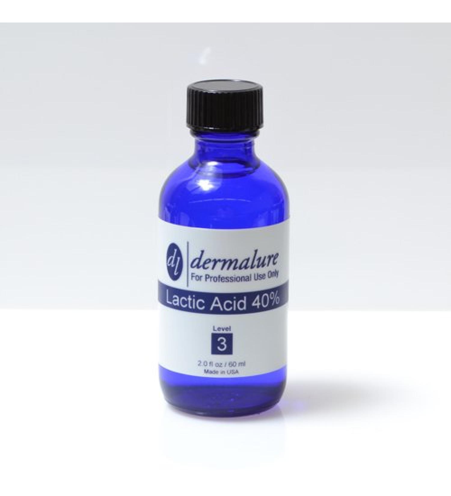 Lactic Acid Peel 40% Medical Grade 2oz. 60ml (Level 3 pH 1.2)