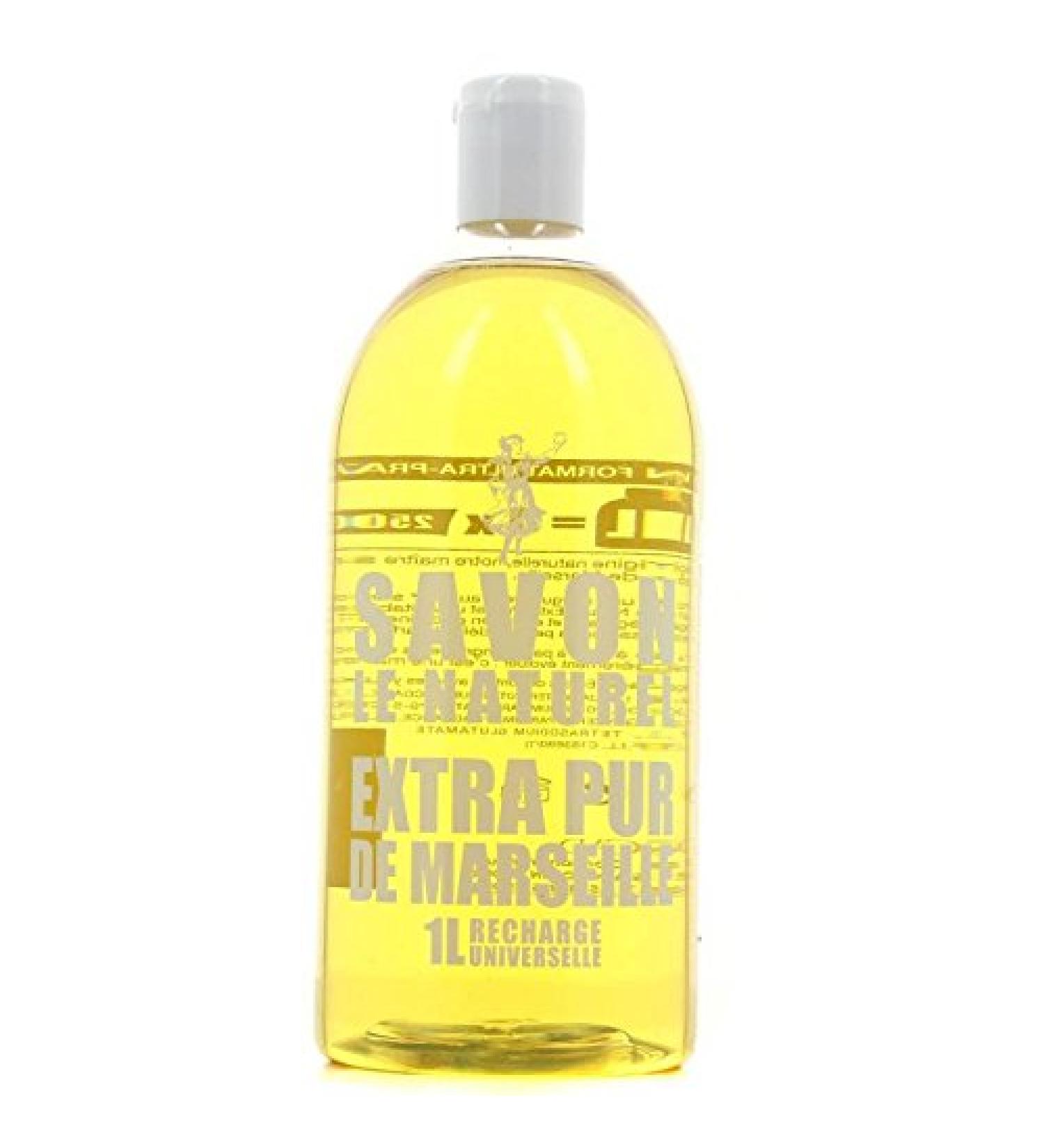 LASCAD - Savon Mains - Le naturel - Extra pur de Marseille - Flacon 1L