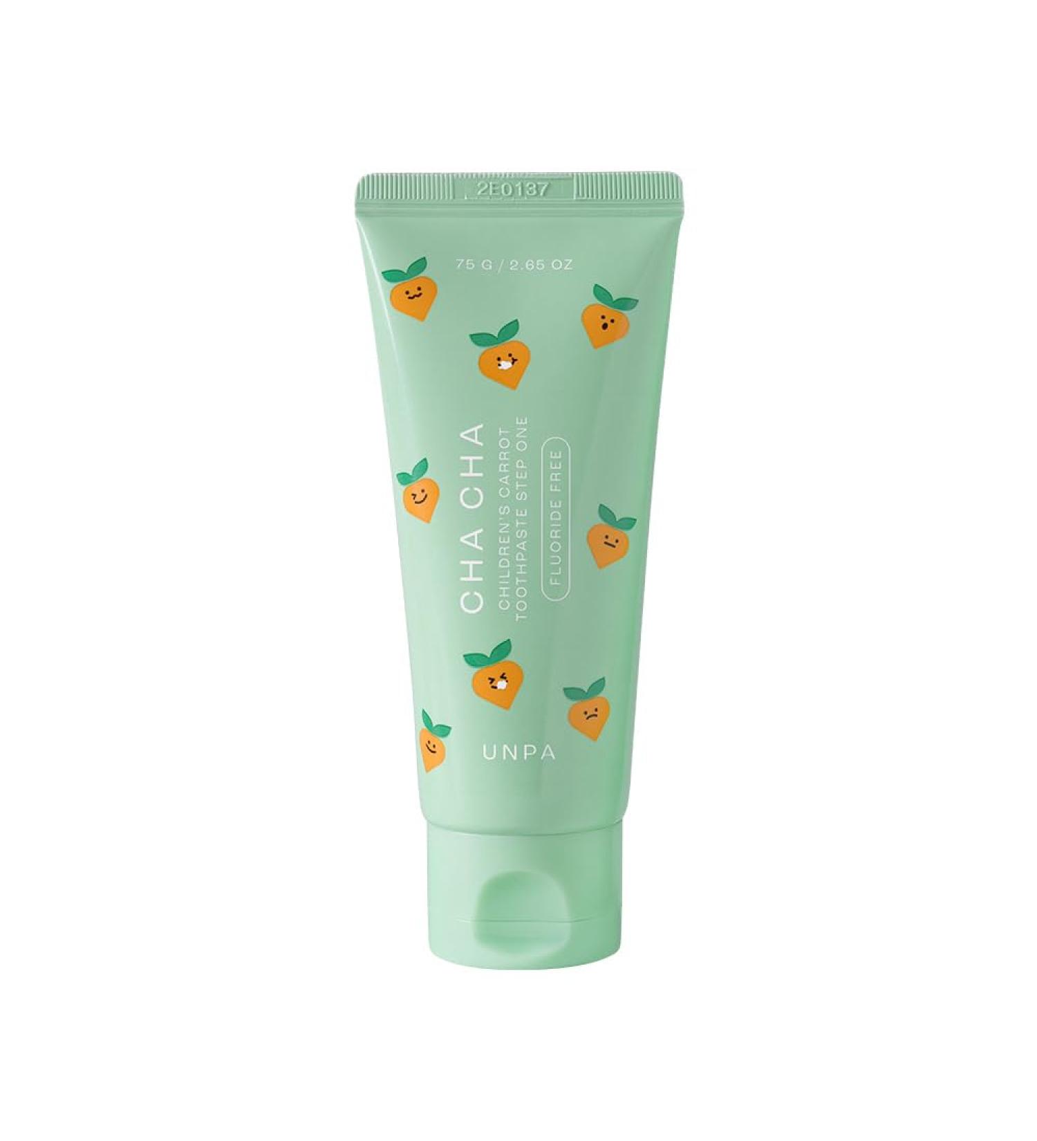 Unpa Cha Cha Carrot Toothpaste for Infants - Fluoride-Free 2.65 oz | Safe for Babies Under 36 Months - International Shipping Available - Buy Online on GoSupps.com
