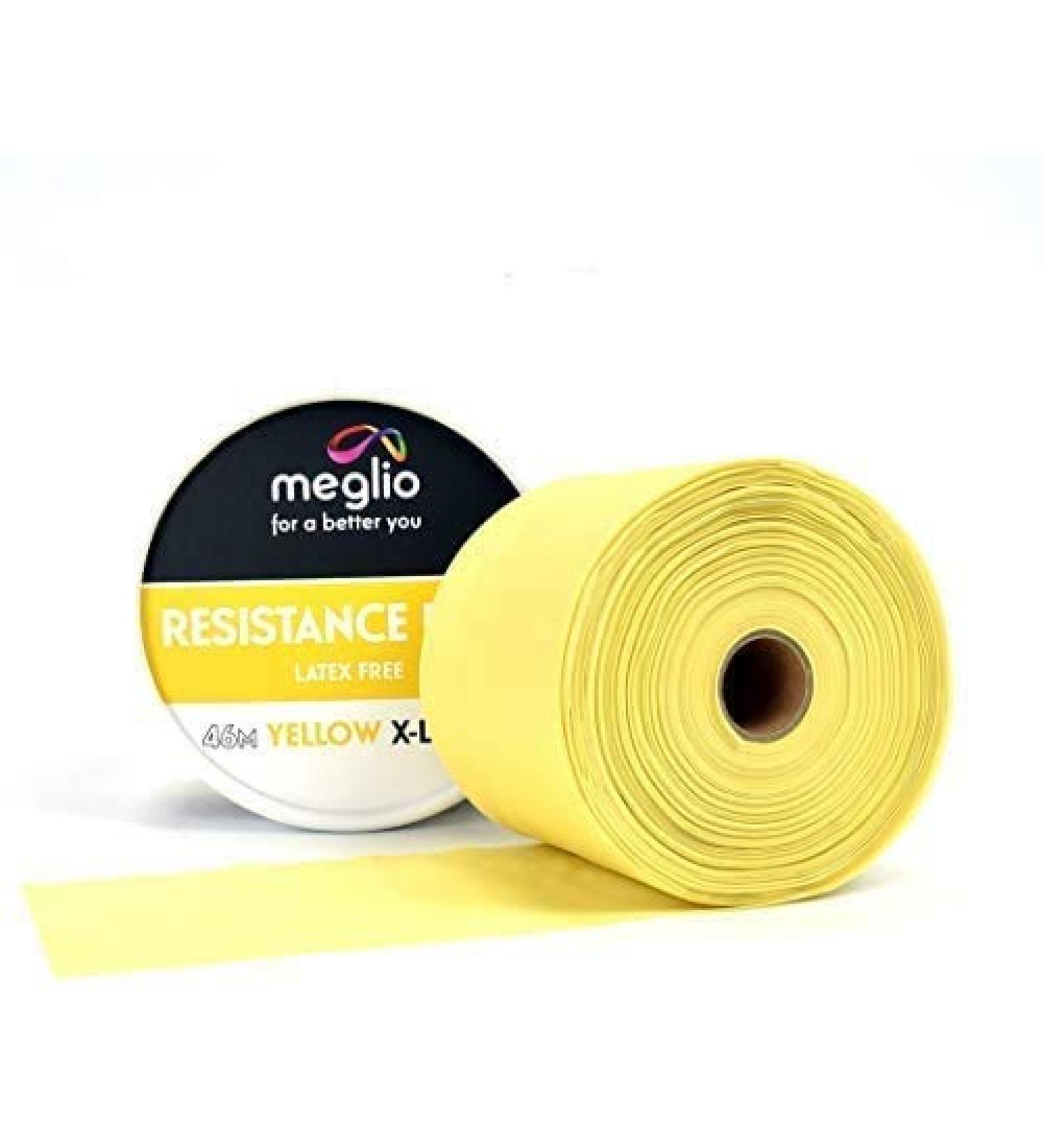 Buy Meglio Resistance Band Roll 46m - Latex-Free for Fitness Stretching & Rehab | 5 Colors Available - Buy Online on GoSupps.com