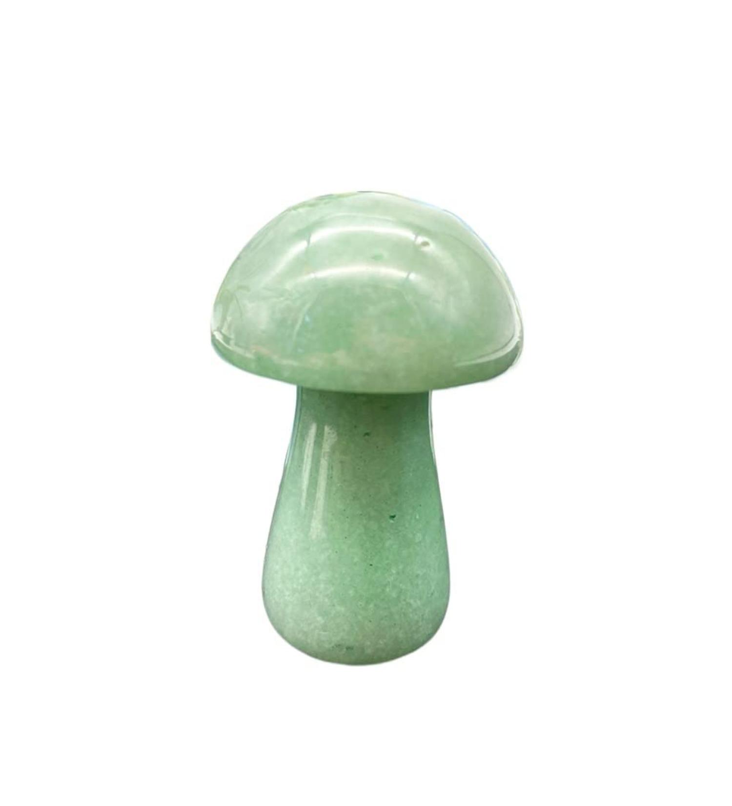 Saturey 1-Pack Natural Large Green Aventurine Pink Crystal Mushroom Polished Stones Suitable for Home (Color : Green Aventurine) - Buy Online on GoSupps.com