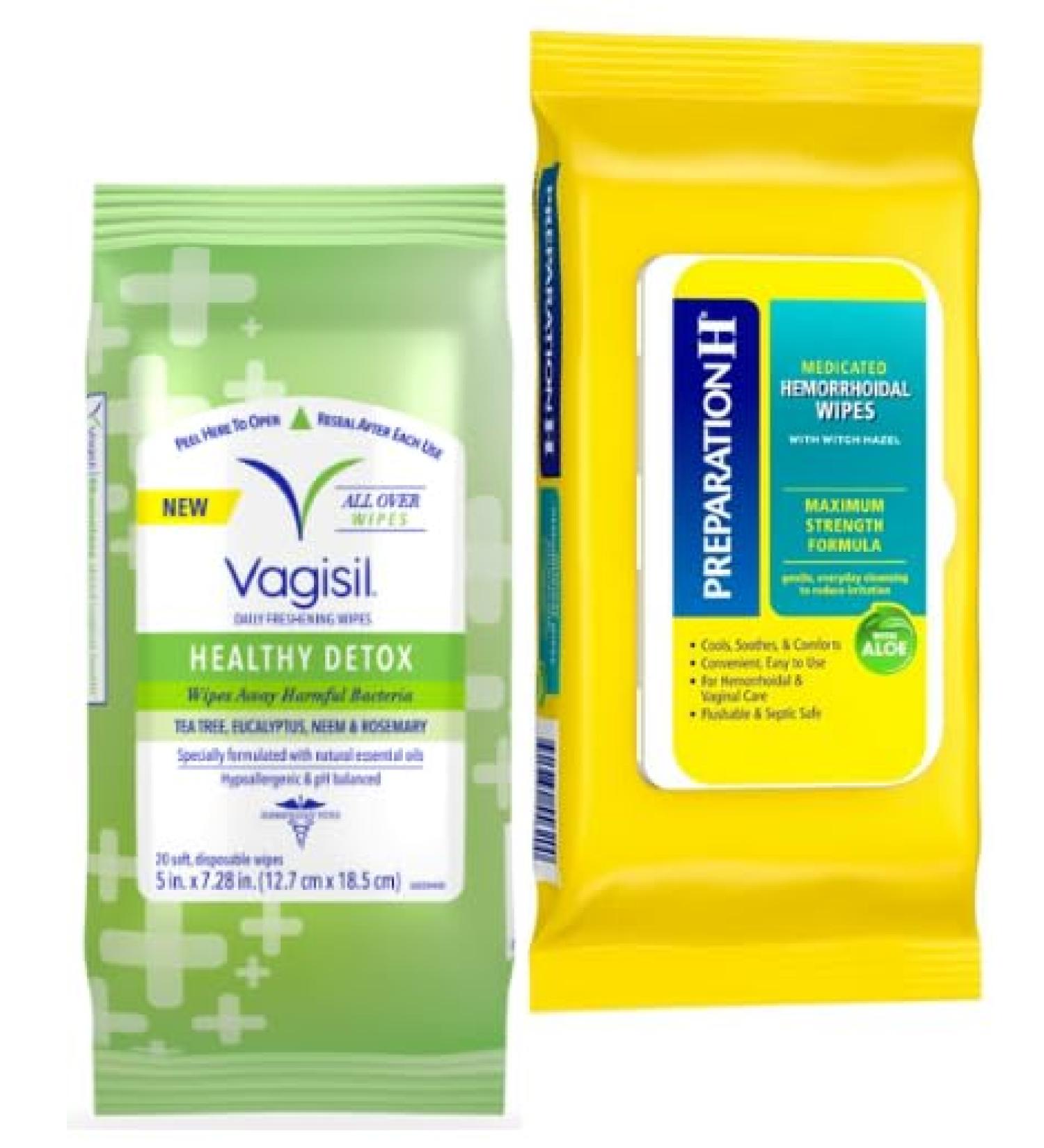 Buy Women's Intimate Cleaning Wipes | Feminine Wash & Detox Combo | International Shipping - Buy Online on GoSupps.com
