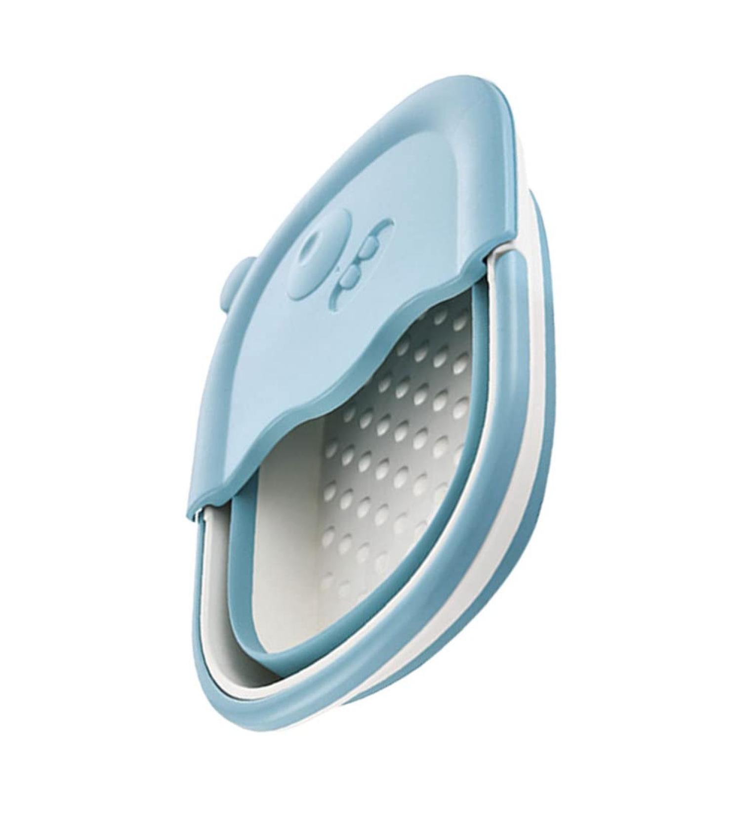 Heallily Portable Foot Soak Washbasin - Foldable Foot Massage Basin in Sky Blue for Relaxation & Comfort - Buy Online on GoSupps.com
