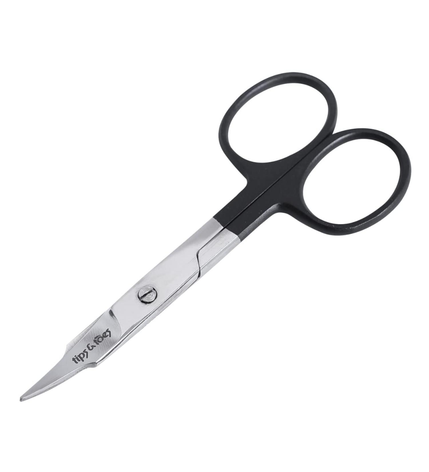Nose Ear Hair Grooming Scissors - Men's Beard and Mustache Trimming Tool - Facial Hair Clippers and Eyebrow Scissors - Precision Hair Removal Scissor (Black) - Buy Online on GoSupps.com
