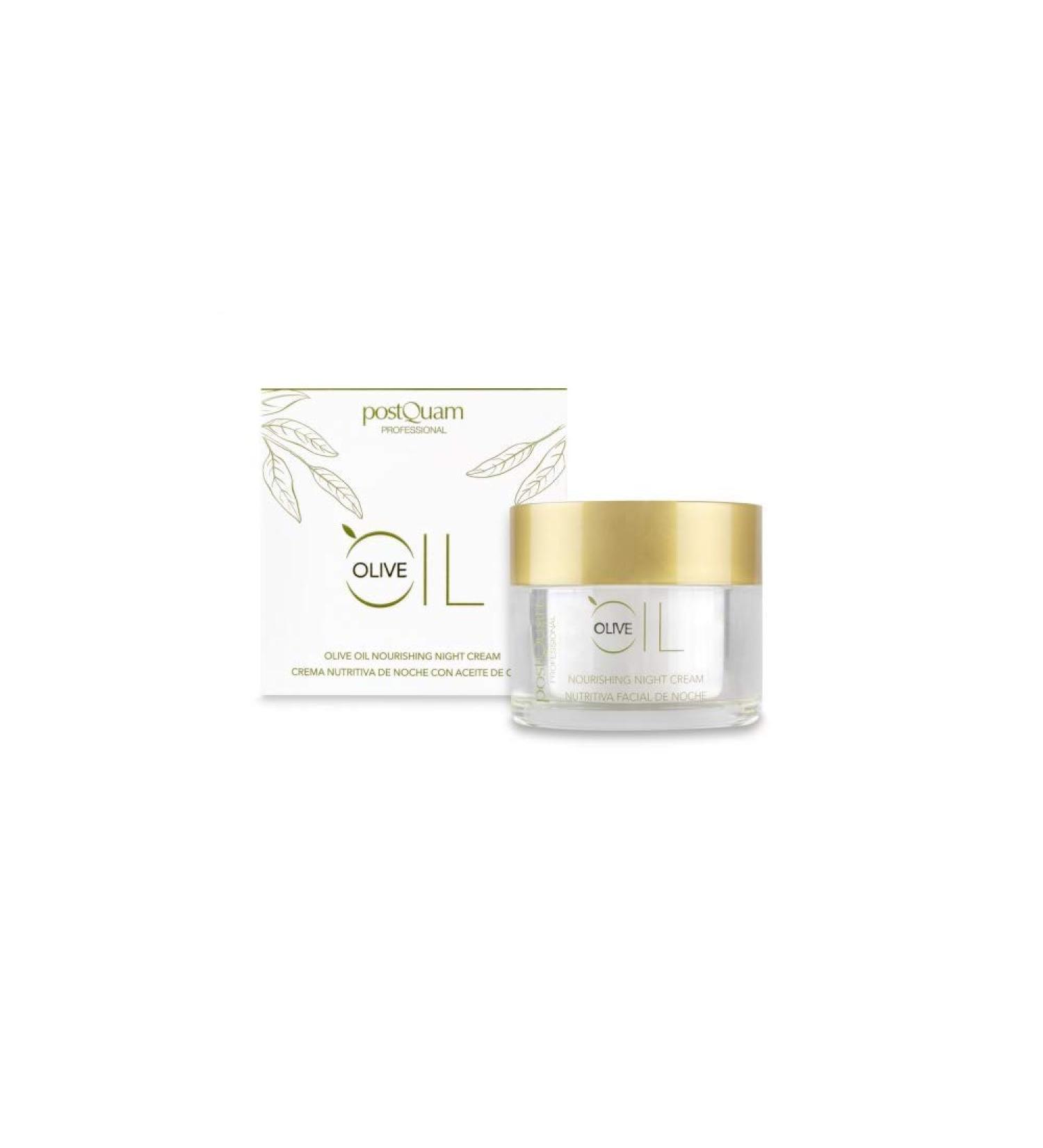 POSTQUAM Professional Night Cream 50ml | Hyaluronic Acid Vitamin C & Olive Oil - Anti-Aging Deeply Moisturizing Skin Care | Spanish Beauty Products - Buy Online on GoSupps.com