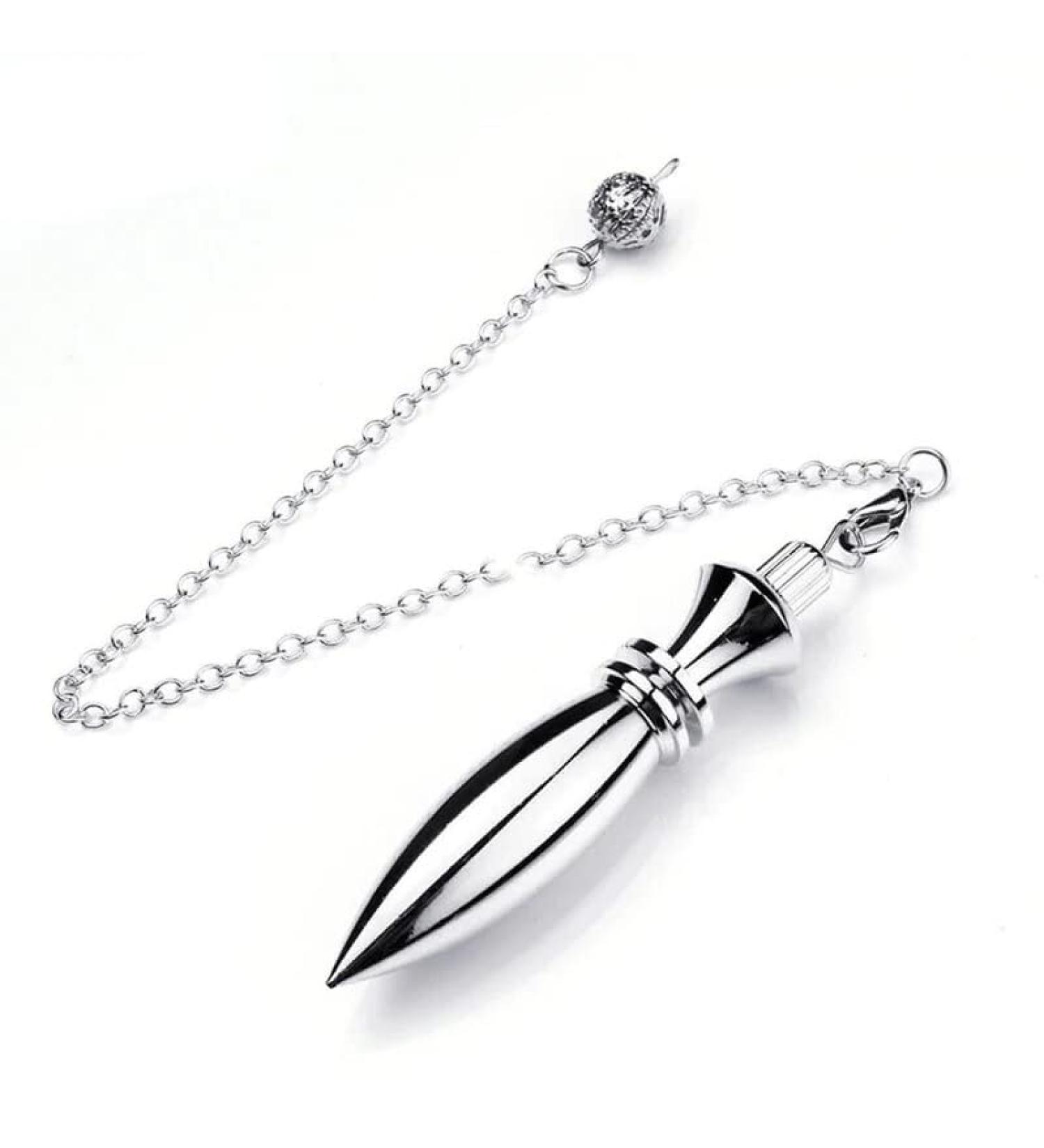 Pendula Thot with Witness Chamber |Egyptian pendulum with high vibration quality |Metal pendulum pendulum with 18cm chain |Universal fortune telling for magnetisers - L. 6.5 cm