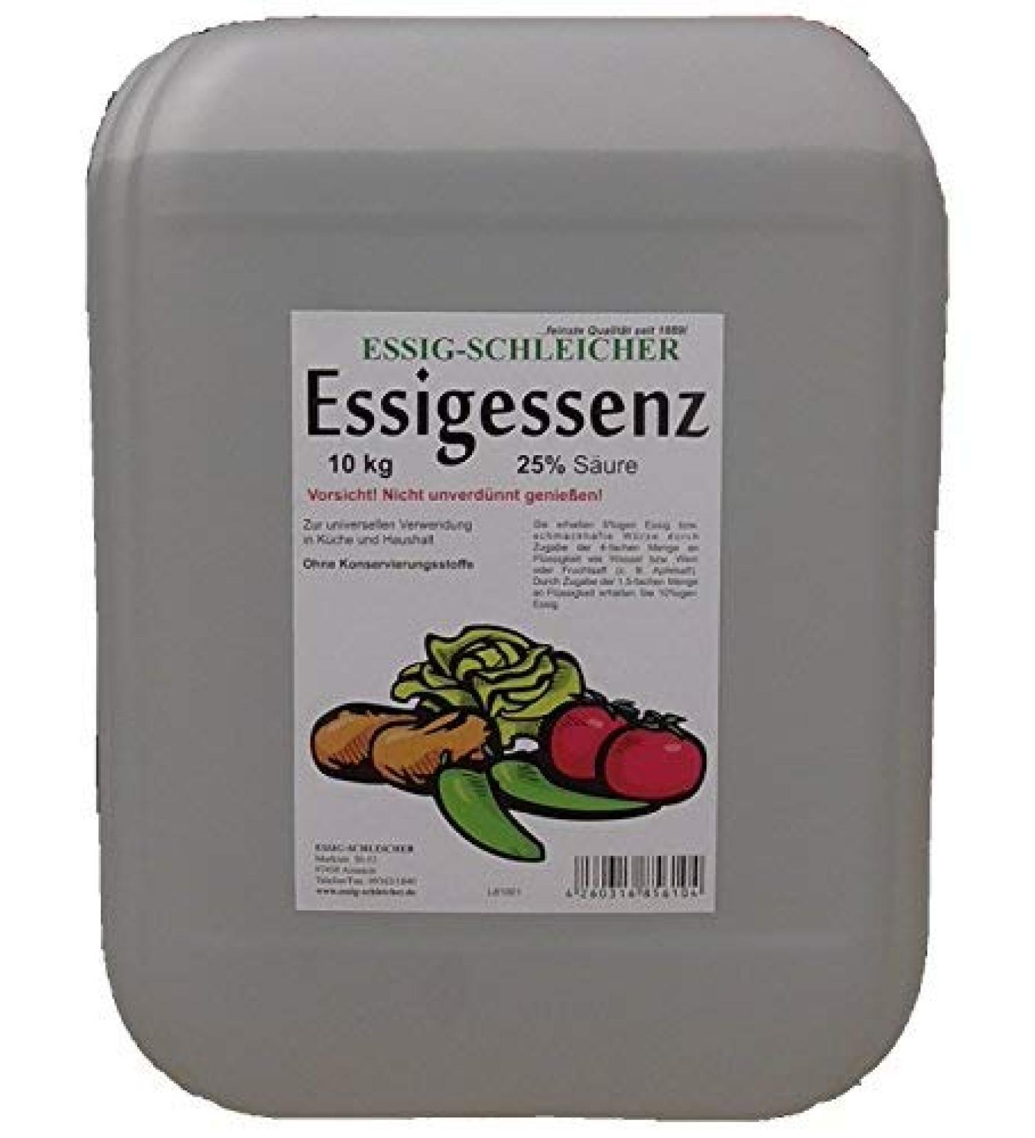 Vinegar-Schleicher 10.15kg Vinegar Essence 25% 10.15 kg (1 pack)
