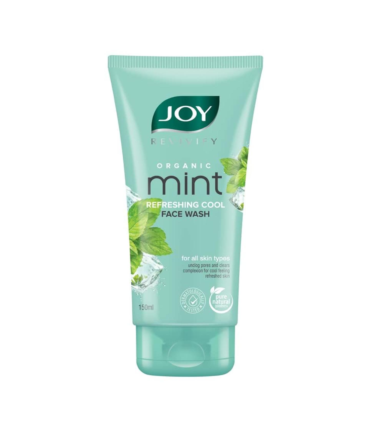J_oy Cooling Mint Face Wash 150ml | Refreshing Cleanser for All Skin Types - Shop Now - Buy Online on GoSupps.com