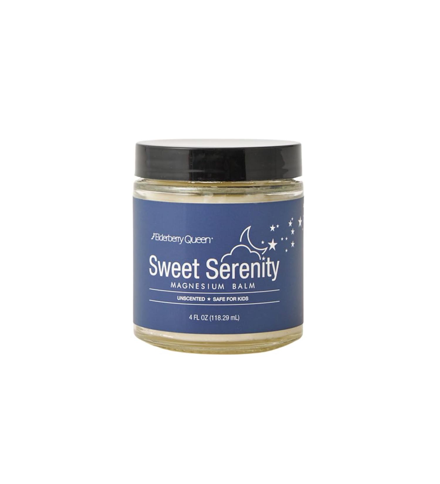 Elderberry Queen Sweet Serenity Magnesium Balm for Sleep 4 oz Kid Safe (Unscented) - Buy Online on GoSupps.com