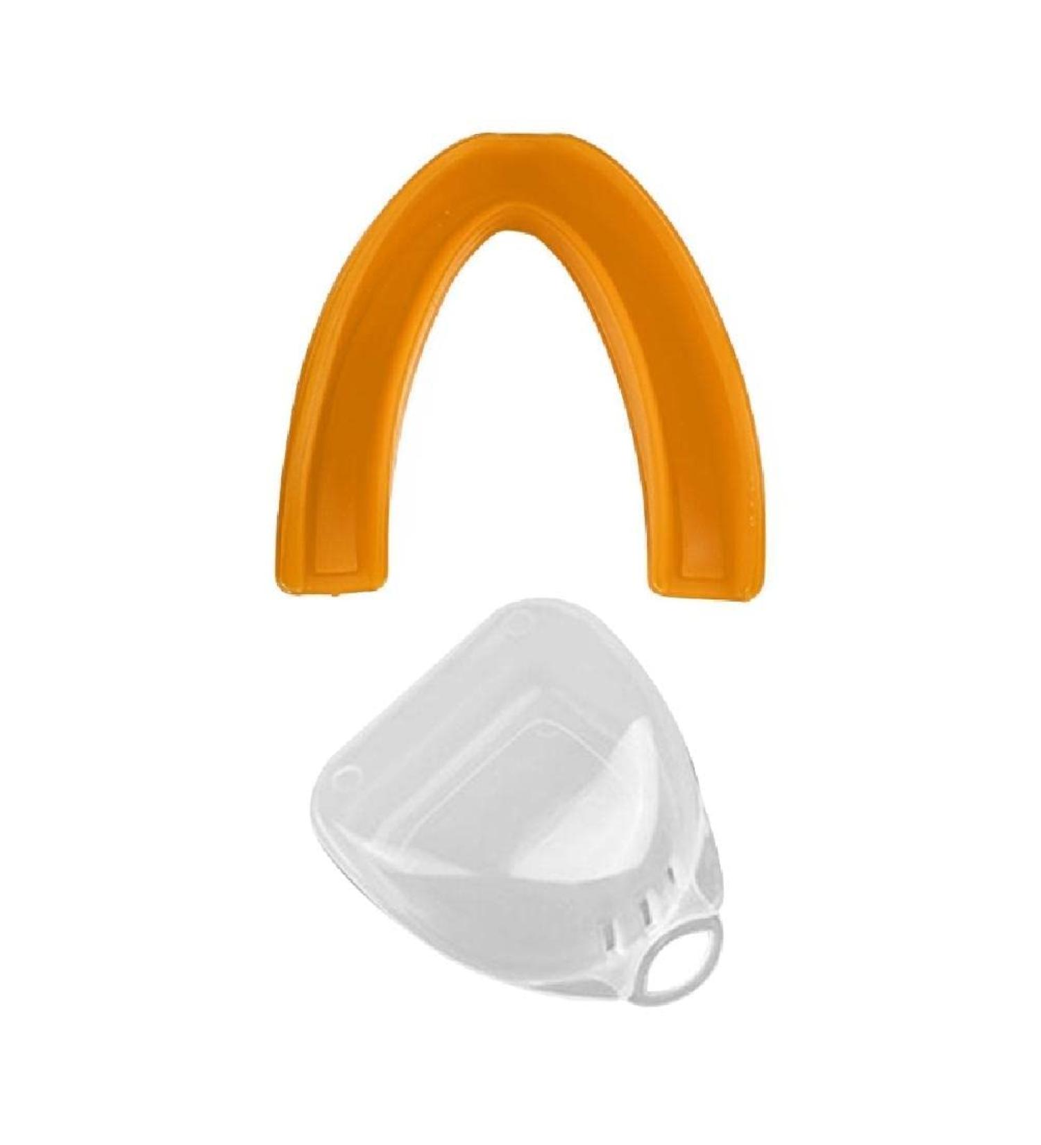 Wuuraa Mouth Protection for Teeth Grinding | Soft EVA Football & Boxing Mouthpiece | Professional Sports Protection for Kids | Orange Mouth Guard - Buy Online on GoSupps.com