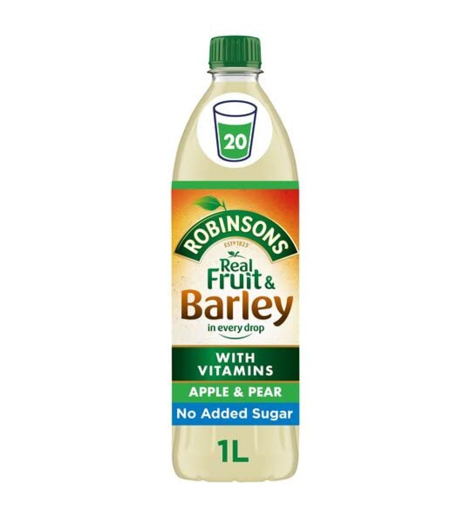 Robinsons Robinsons Apple Pear Fruit and Barley No Added Sugar 1 L