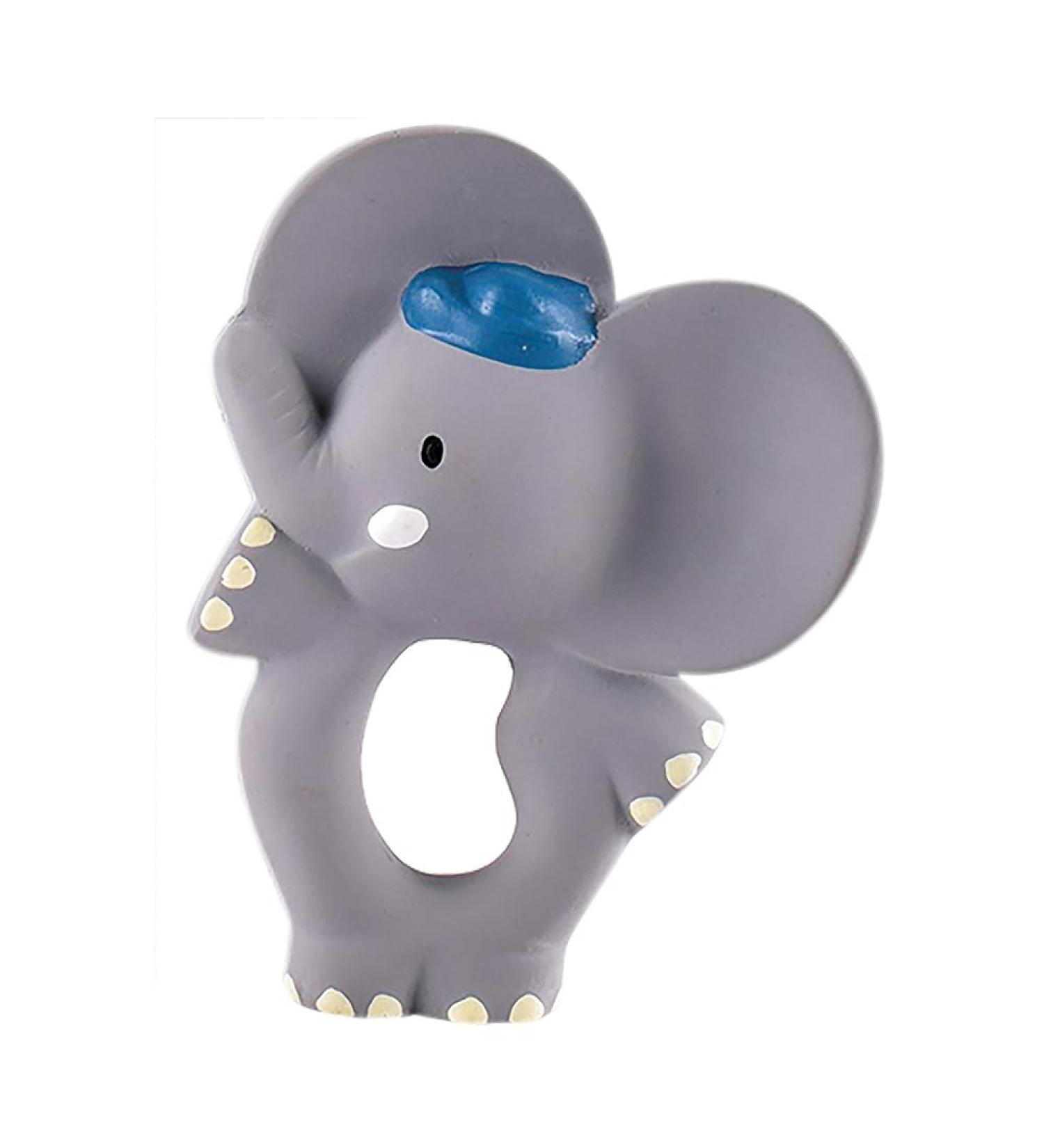 Buy Tikiri 8578314 Natural Rubber Elephant Teether - Baby Toy Gift Box for 0+ Months - 11cm Gray - Buy Online on GoSupps.com