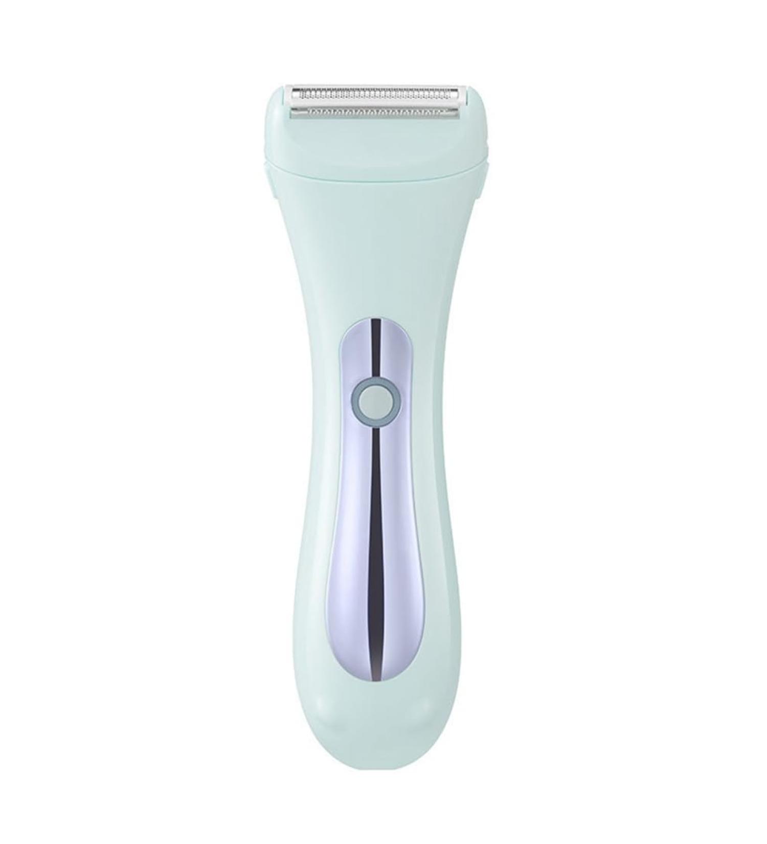 Muuoeou 2in1 Electric Bikini Trimmer For Women Electric Shaver WetDry Shaver for Hair Removal from Pubic Area Face Legs Blue - Buy Online on GoSupps.com