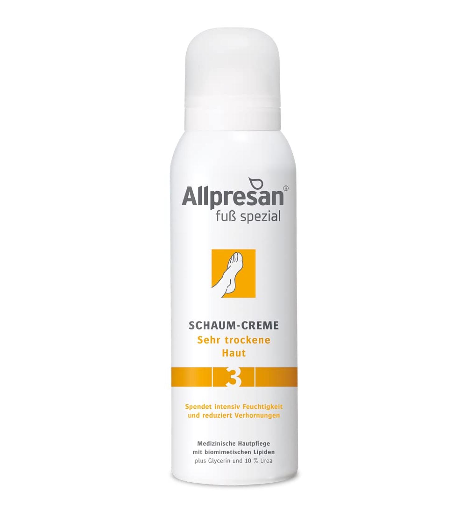 Allpresan No. 3 Foam Cream for Very Dry Feet - Fragrance-Free Daily Care - 125 ml (1-Pack) - Buy Online on GoSupps.com
