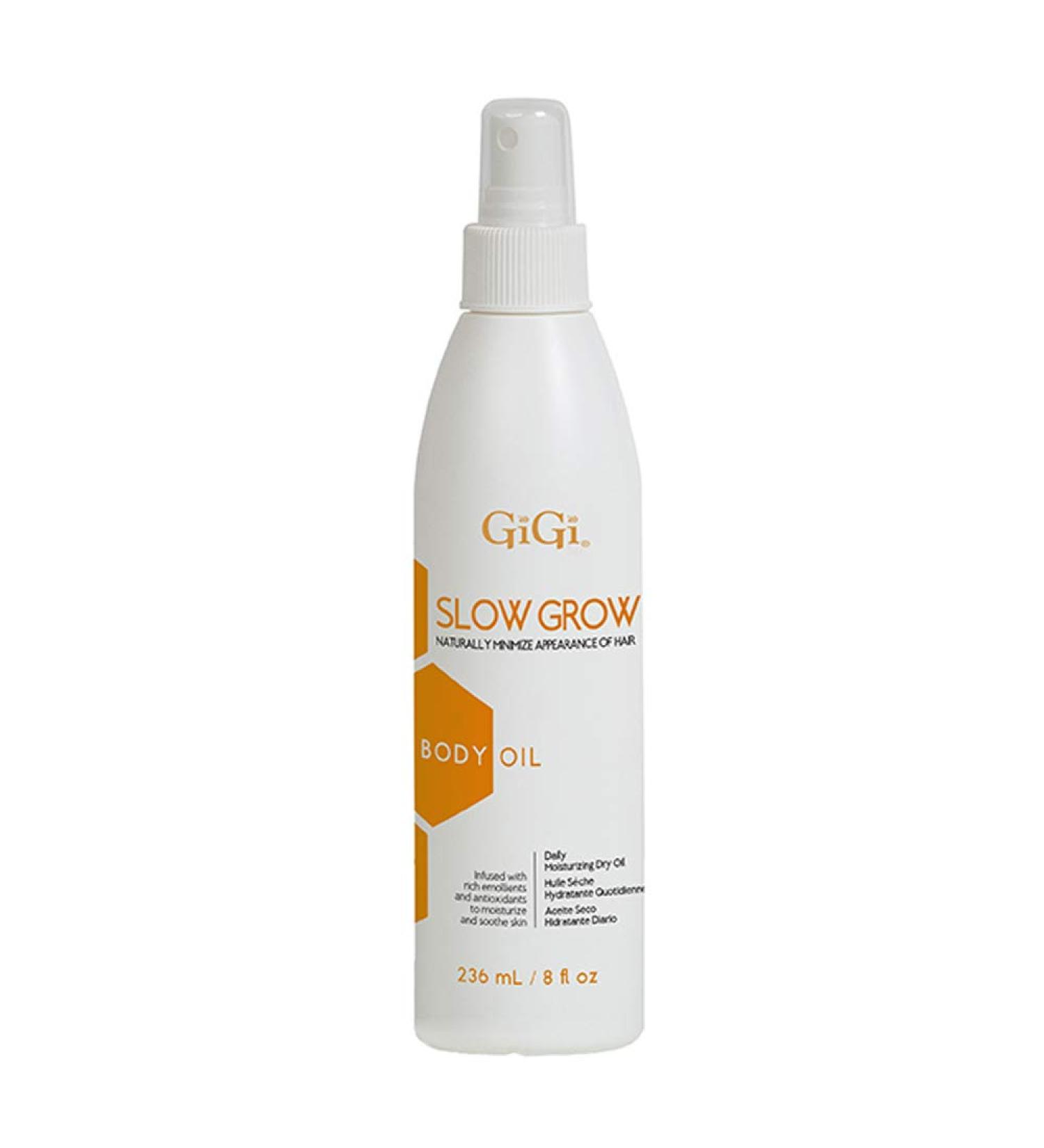 GIGI Slow Grow Body Oil 8oz | Nourishing Skin & Boosts Growth | International Shipping Available - Buy Online on GoSupps.com