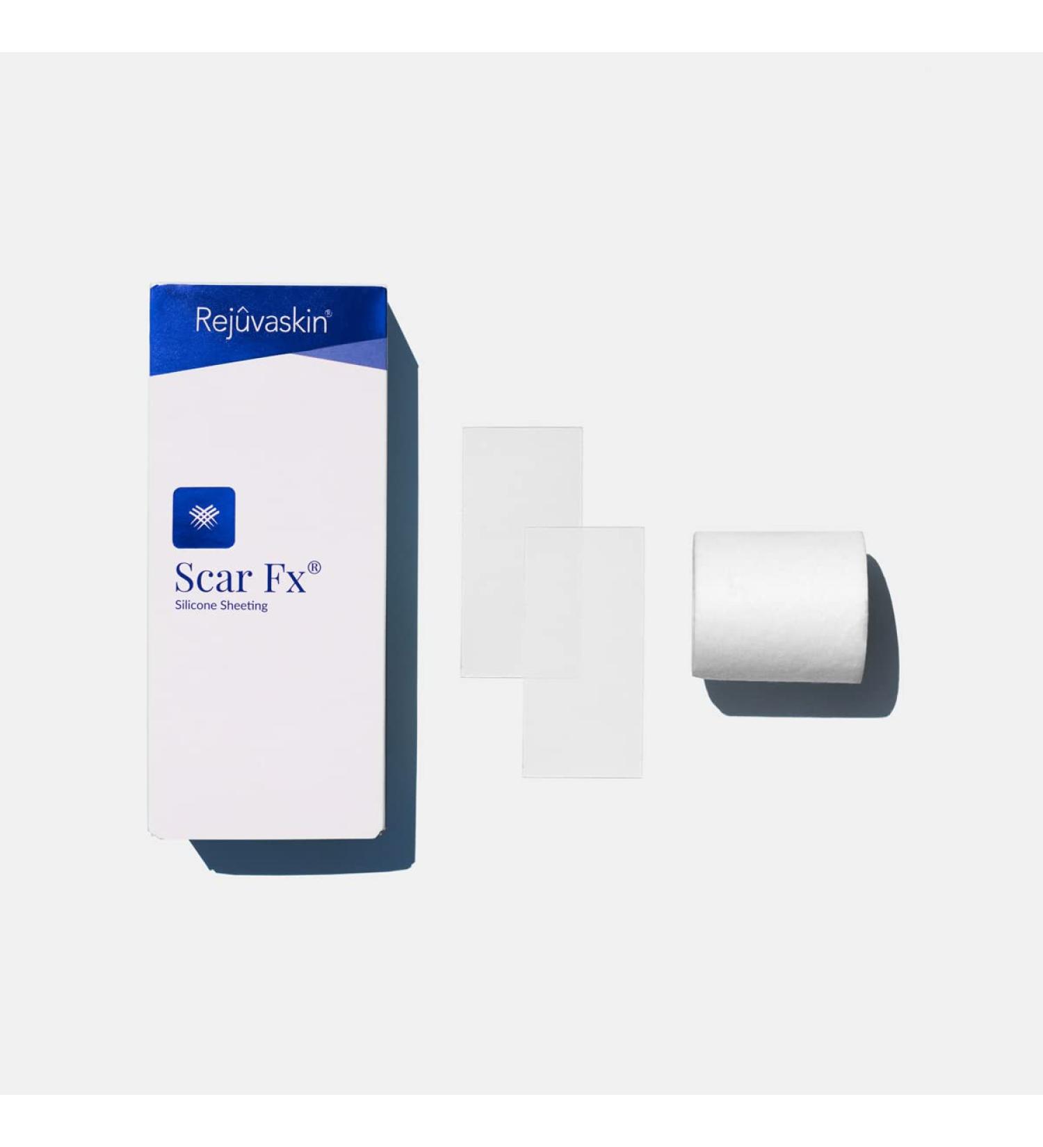 Rejuvaskin Scar Heal Kit - Scar Treatment for Small Scars - Physician Recommended Silicone Sheet & Medical Tape - Soften, Flatten, Reduce Scars - Buy Online on GoSupps.com
