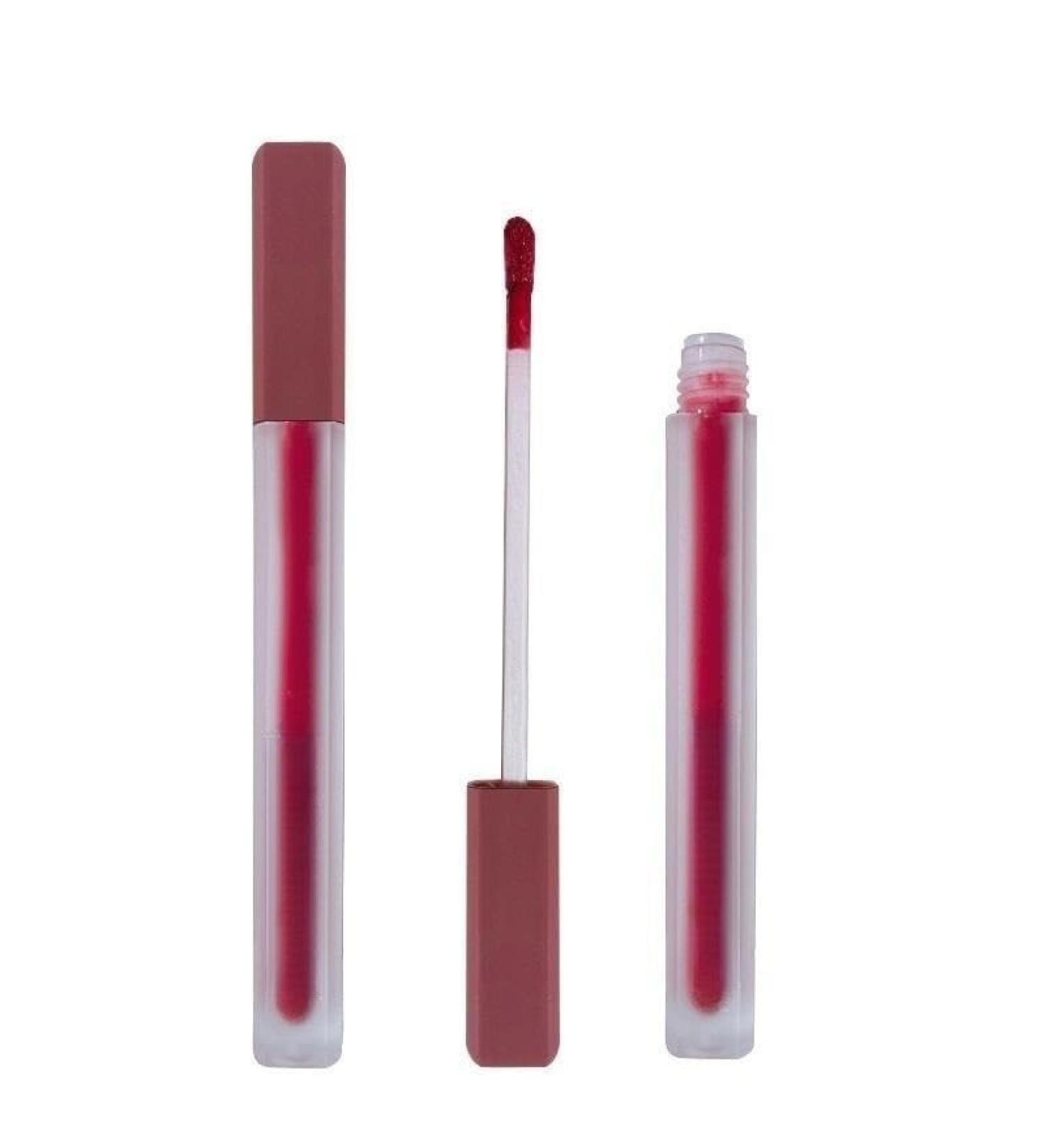 BADALO Velvet Mist Water Mist Lip Mud Soft Silky Matte Vegan White Lip Gloss Non-stick Lip Glaze Lipstick (Color : 3Misty Forest)