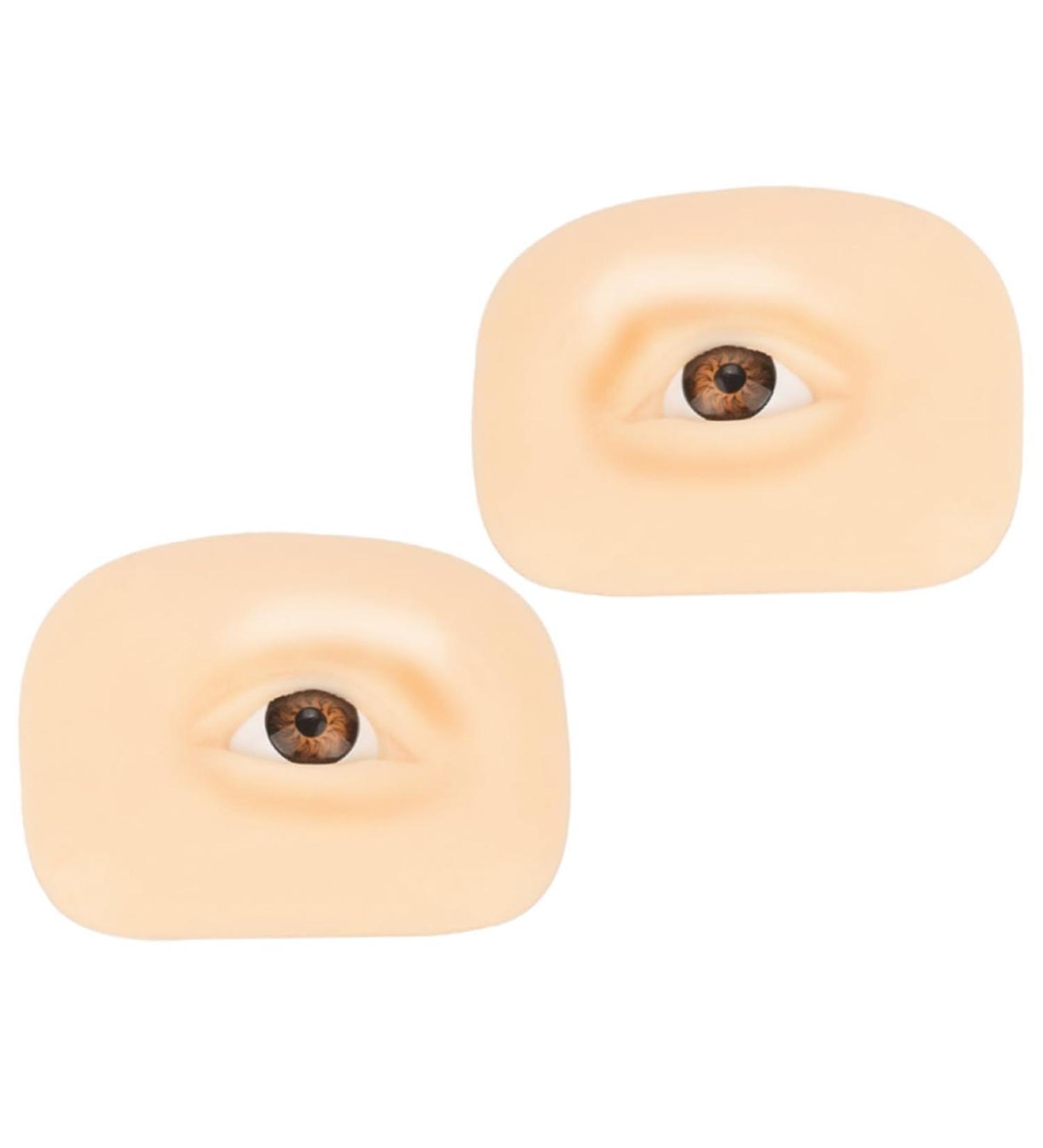 DOITOOL Practical Eye Skin 2 sets Eye Simulated Up Portable Thick Makeup Fake Professional Skin Board Training of Eyeshadow 6.9x5.2cmx2pcs Assorted Colorx2pcs - Buy Online on GoSupps.com