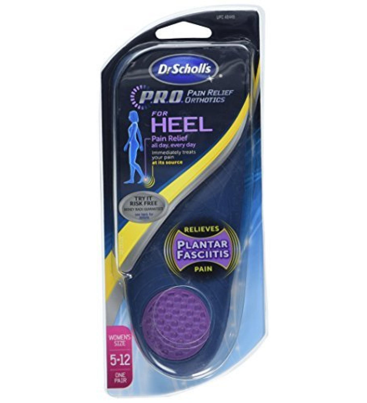 Dr. Scholl's Heel Pain Relief Orthotics  Women's 5-12  1 Pair Women's Size 5-12