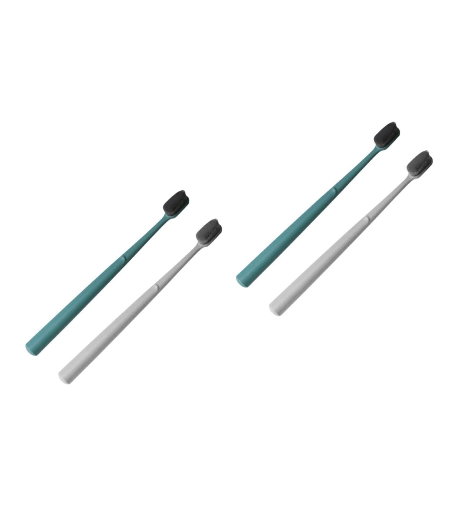 FRCOLOR 4 Pcs Nylon Silk Toothbrushes - Premium Oral Care & Teeth Cleaning | International Shipping Available - Buy Online on GoSupps.com