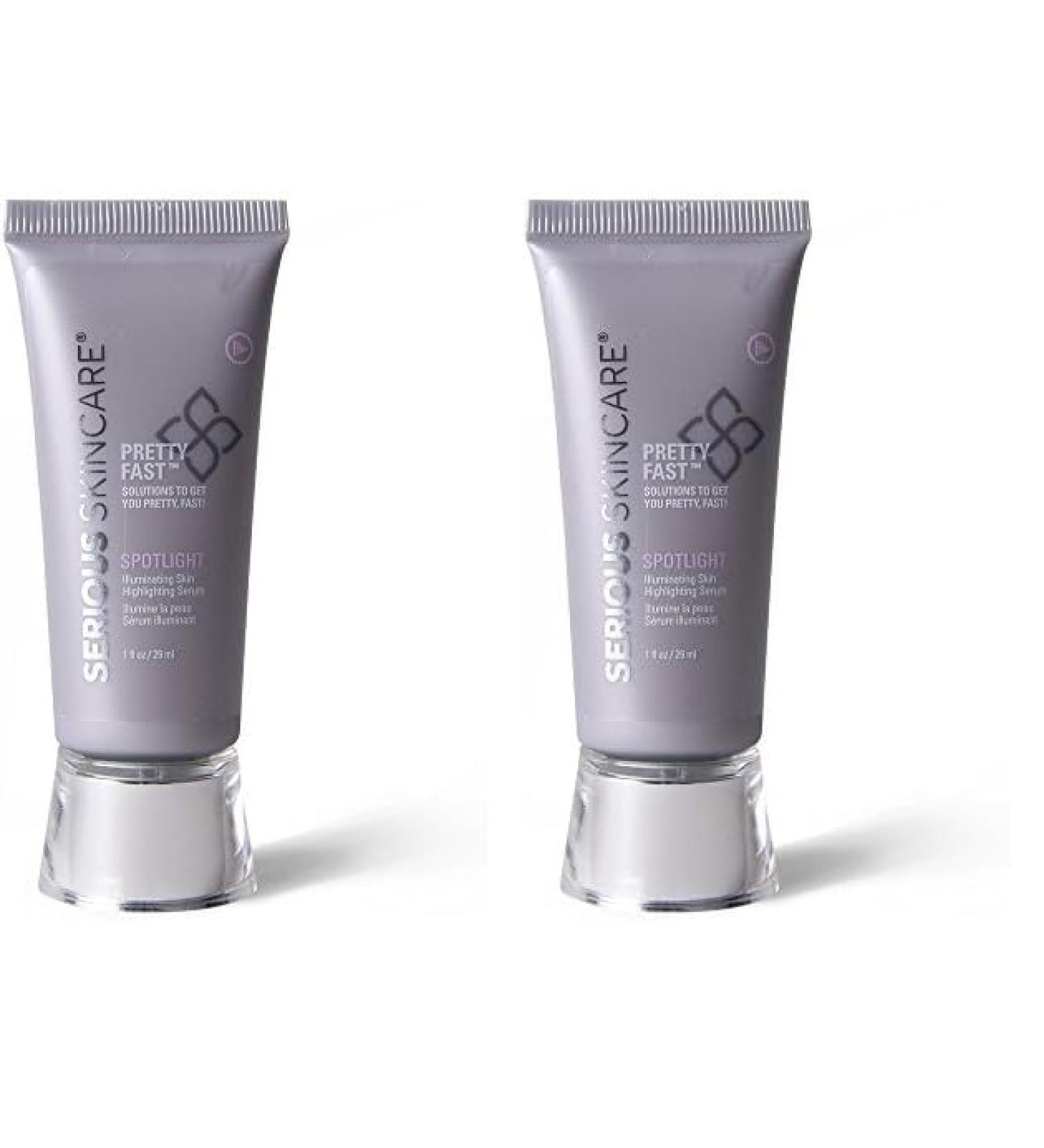 Serious Skincare Pretty Fast Spotlight Illuminating Skin Highlighting Serum 1 Ounce (Pack of 2)