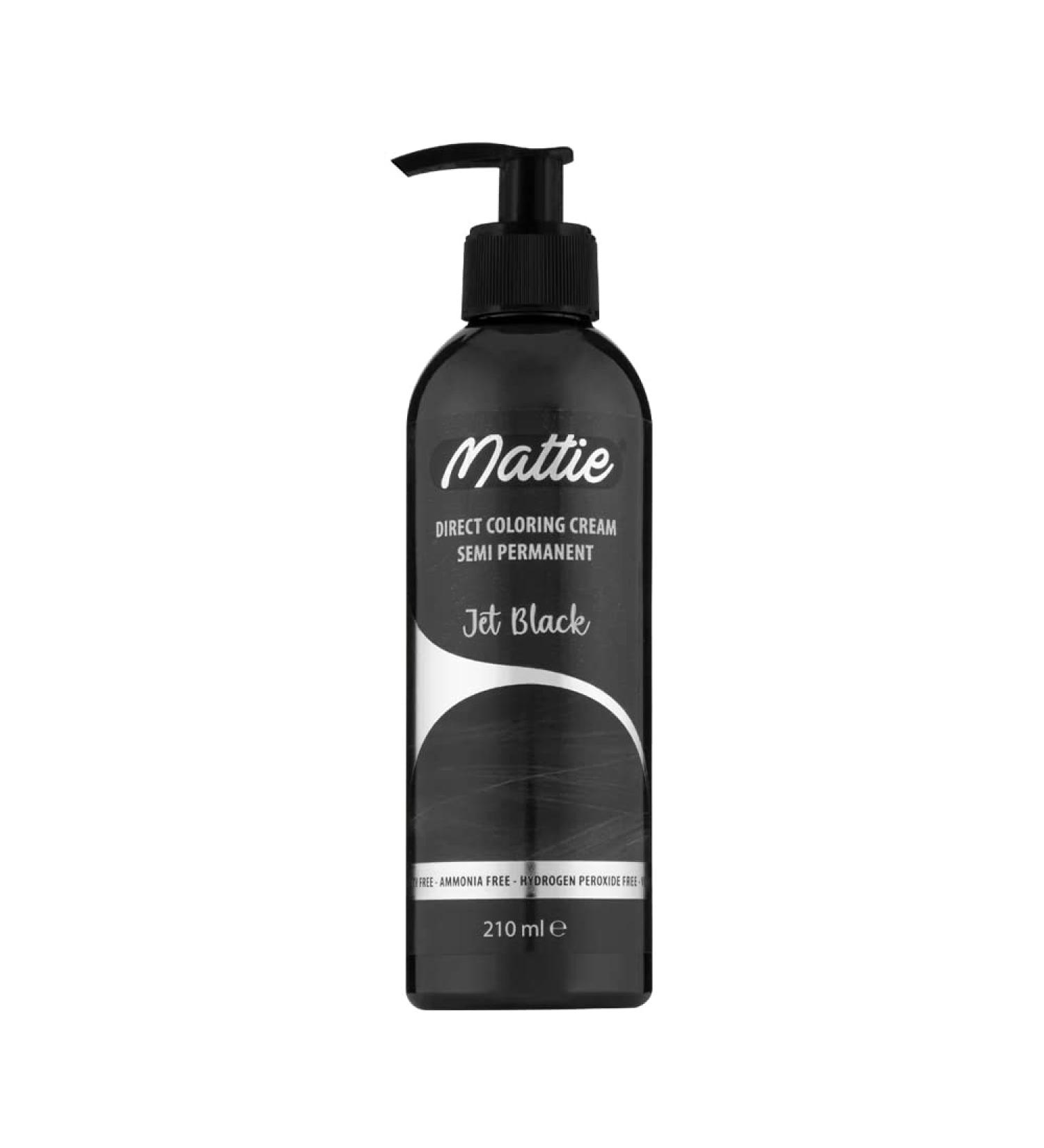 Mattie 13 Jet Black Vegan Semi-Permanent Hair Dye - Direct Color Cream (210ml) - Shop Eco-Friendly Hair Color Internationally - Buy Online on GoSupps.com