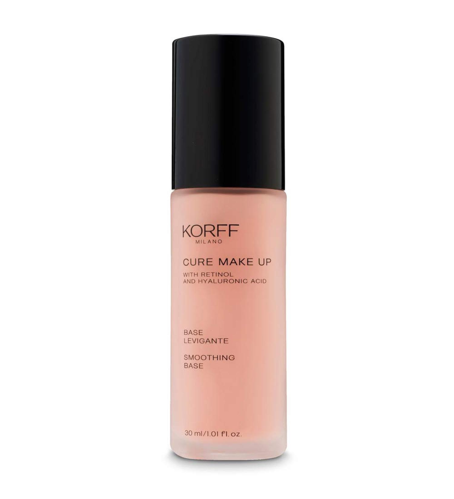Korff cure make -up base smoothing primer make -up with hyaluronic acid polished leather minimized imperfection folds soft focus 30 ml nude