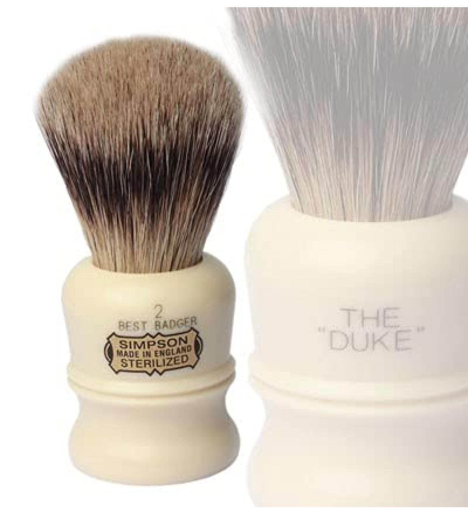 Simpsons Shaving Brushes Badger Shaving Brush-Simpsons Duke 2" Best Badger Solid Color Standard