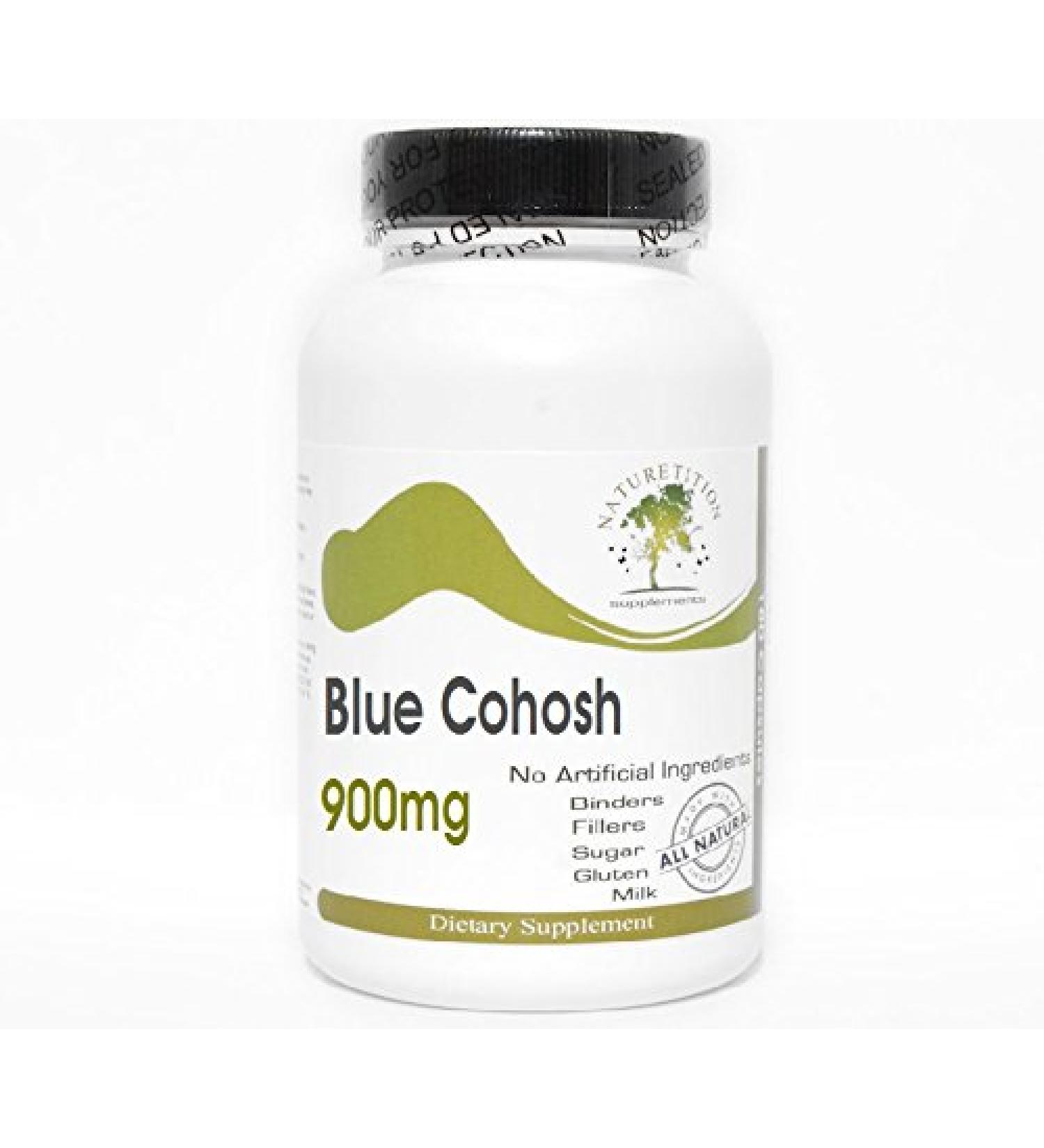 Blue Cohosh 900mg 100 Capsules - No Additives Naturetition Supplements