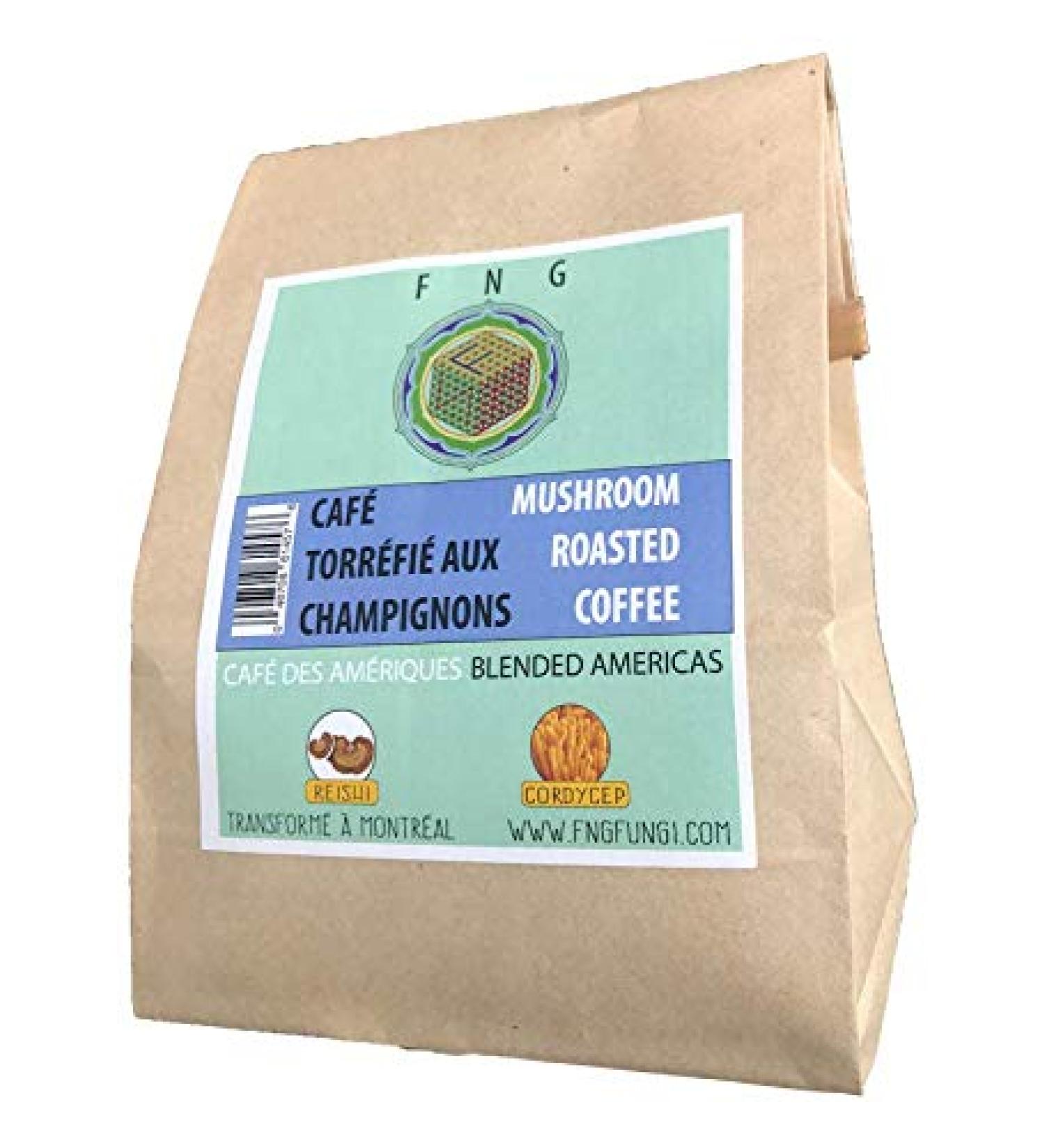 Mushroom Coffee : Blended America. Cordycep & Reisi