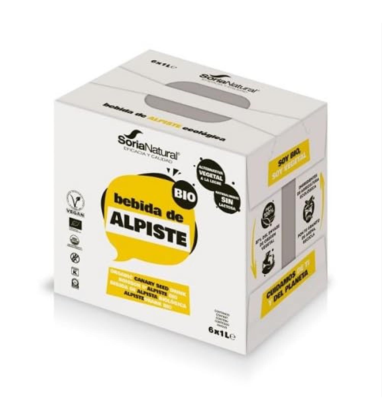 Soria Natural Pack Leche De Alpiste Eco 6 X 1 L