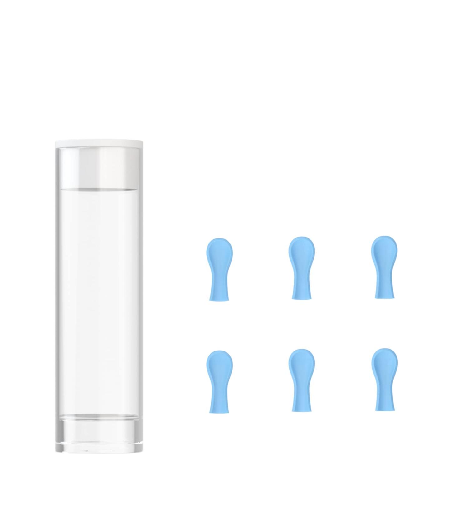 BAFOME Ear Cleaner Replacement Tips - Set of 6 Skin-Friendly Silicone Ear Wax Removal Accessories for Teens & Adults - Blue - Buy Online on GoSupps.com