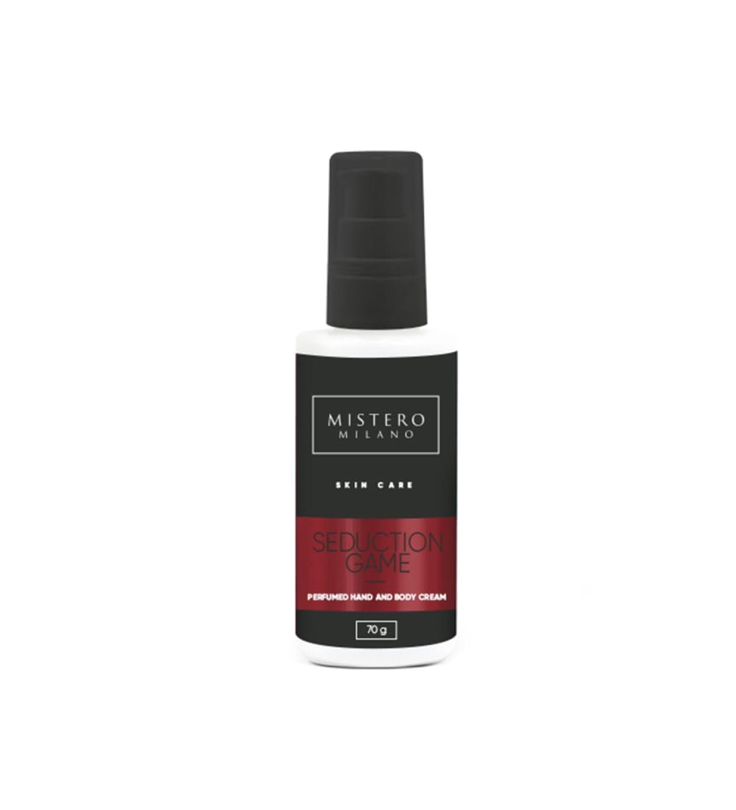 Mistero Milano Perfumed - Hand Cream and Body Cream for Women - Hand Care - Moisturising Cream - Hand Cream Cracked Hands - Fruity Floral Fragrance - Seduction Game 70 g - Buy Online on GoSupps.com