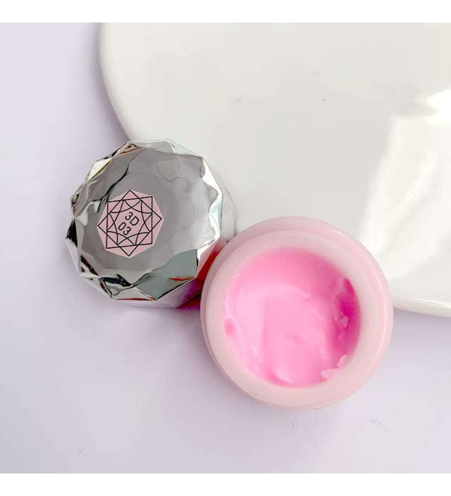 12 Colors Sculpture Nail Gel 5D Carved Sculpture Plasticine Soild UV Gel Embossment Varnish Creative DIY Nail Art Painting Gel - (Color: Pink) - Buy Online on GoSupps.com