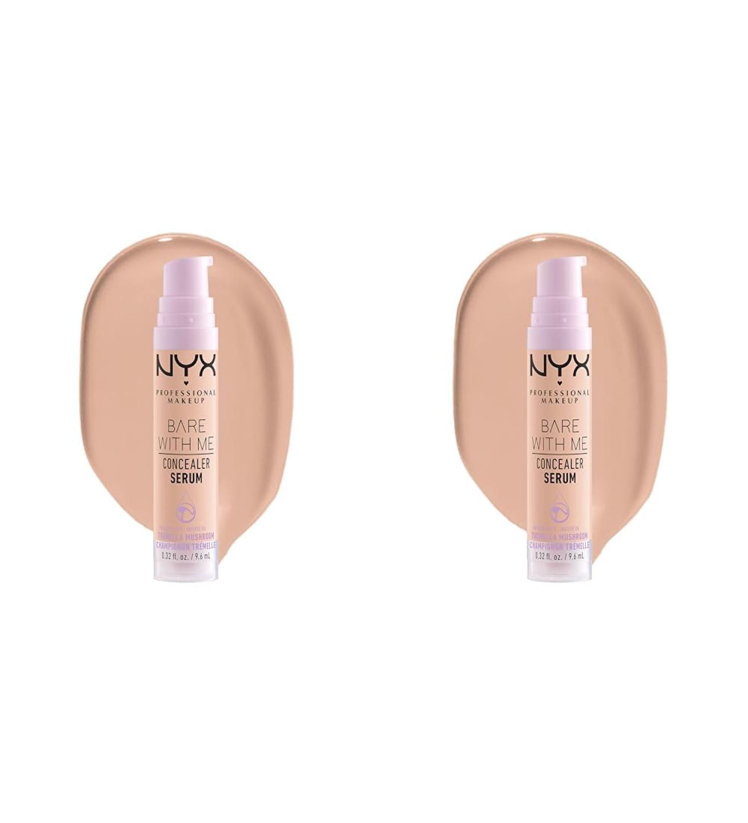 NYX Professional Makeup Covering Serum 2 Pack | Natural Finish & Medium Opacity | Bar with Me Concealer Serum | 9.6 ml Each - Light - Buy Online on GoSupps.com