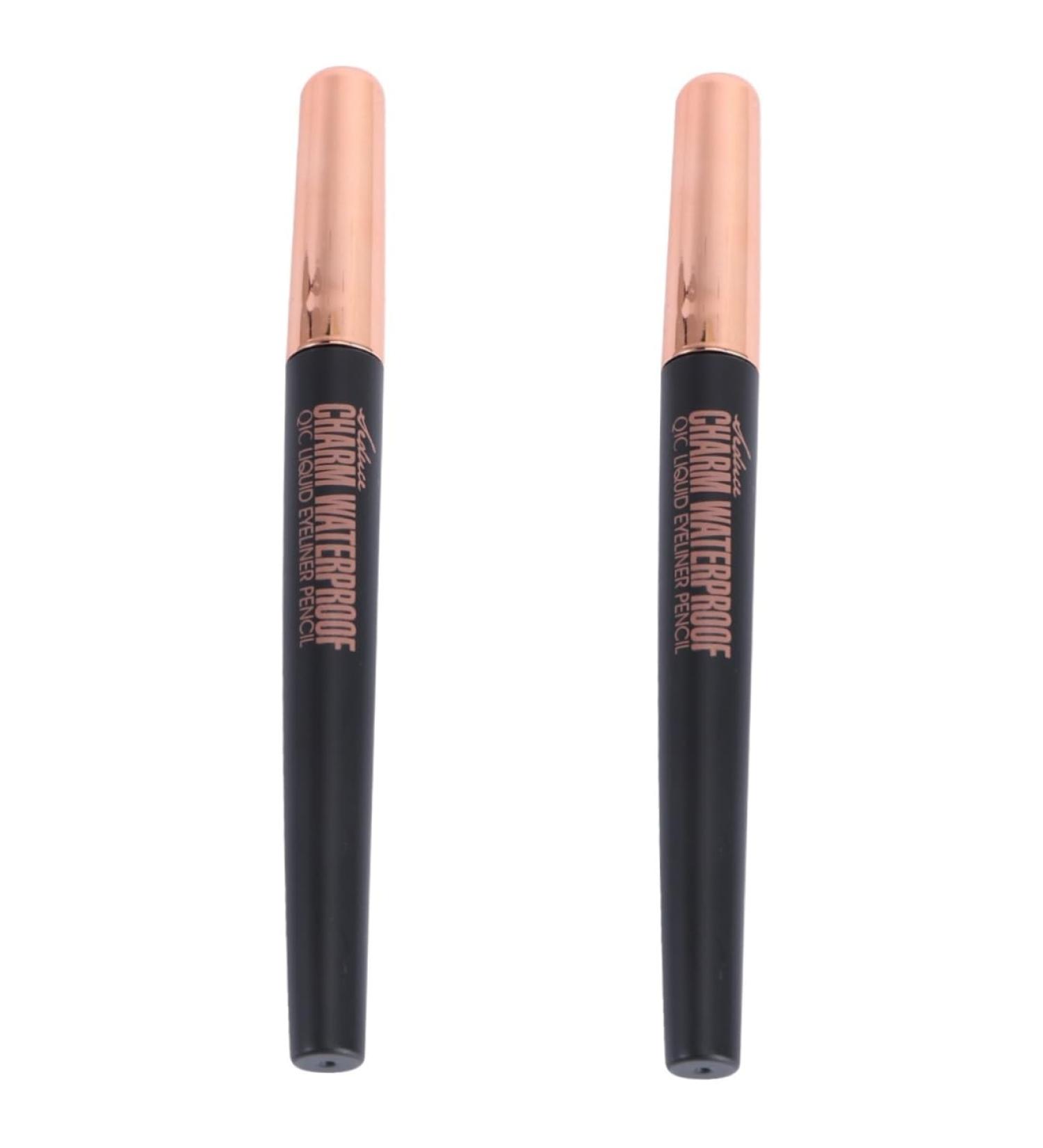 minkissy 2Pcs Eyeliner Liquid Liner Eyeliner Pencil Pencil Sweatproof Makeup Eyeline No Smudging Liquid Mx2pcs as shown x 2pcs - Buy Online on GoSupps.com