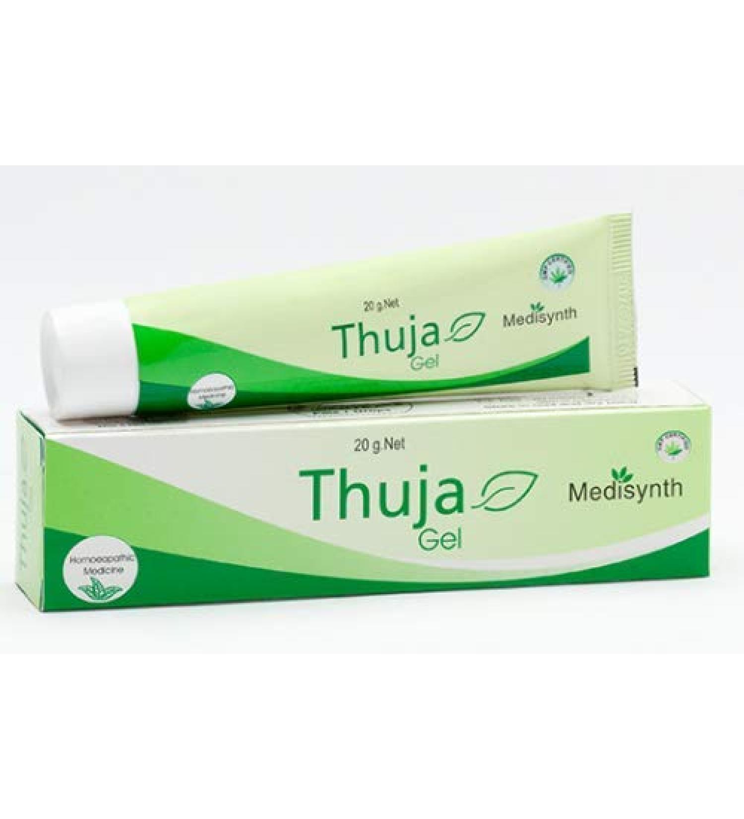 Thuja Gel Ointment for Skin Conditions Like Polypi Tubercles Wart Corn Removal 20 GMS
